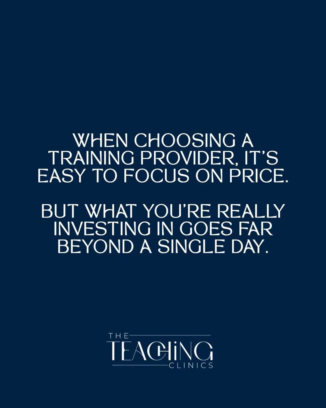 When choosing a training provider, it&rsquo;s easy to focus on price.
But what you&rsquo;re really investing in goes far beyond a single day.

You&rsquo;re investing in:
The quality of teaching
The level of support you receive
The confidence you leav