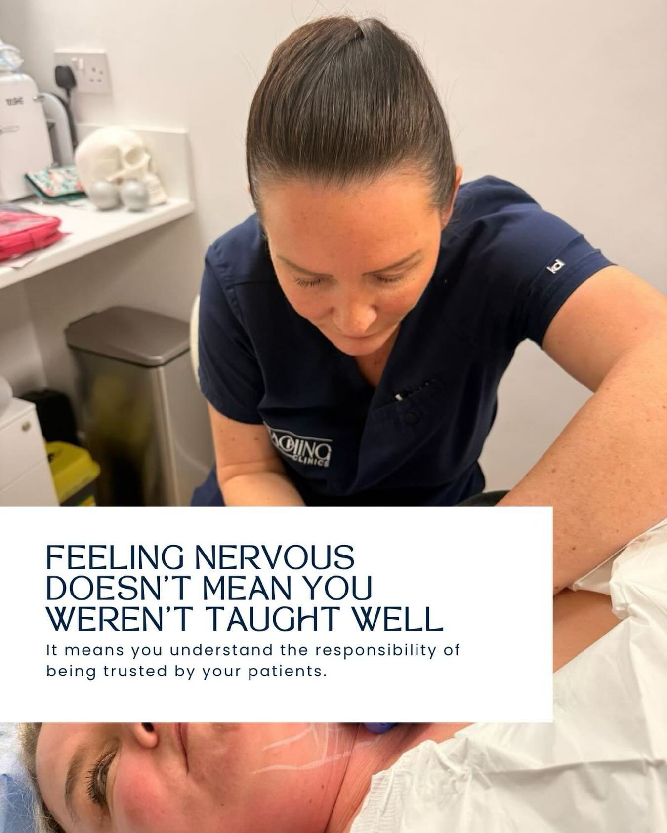 There&rsquo;s something we don&rsquo;t talk about enough after training&hellip;

Feeling nervous doesn&rsquo;t mean you weren&rsquo;t taught well. It means you understand the responsibility of being trusted by your patients.

There&rsquo;s a big diff
