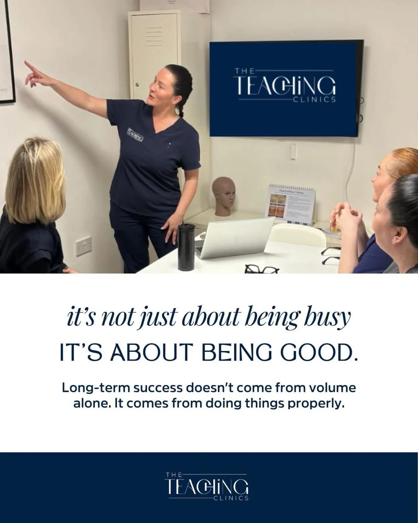 In aesthetics, it&rsquo;s easy to focus on being busy.

More clients, treatments and bookings.
But long-term success doesn&rsquo;t come from volume alone.

It comes from doing things properly.
Taking your time, making the right decisions and deliveri
