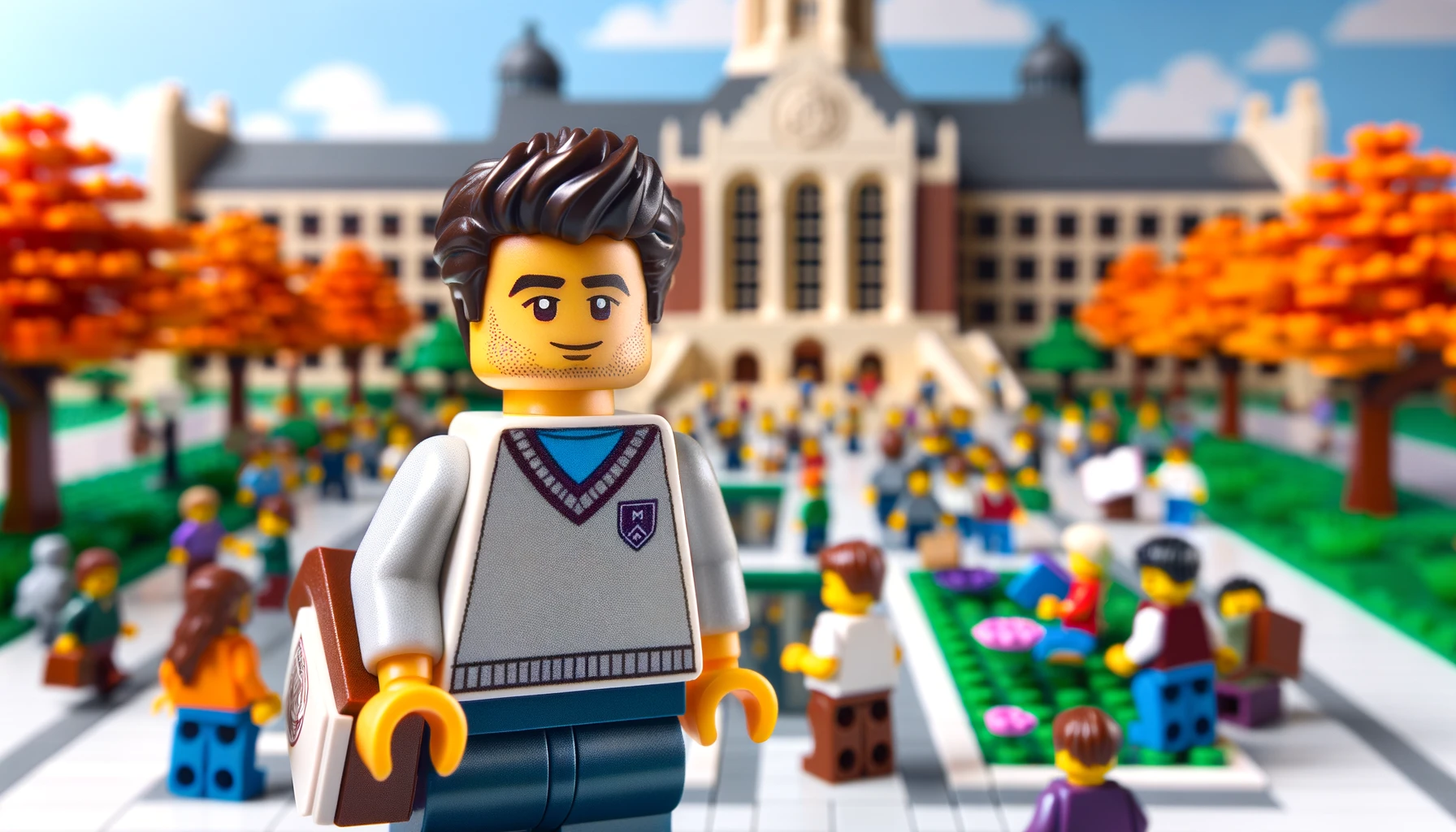 brandon condict as lego minifigure at university of minnesota