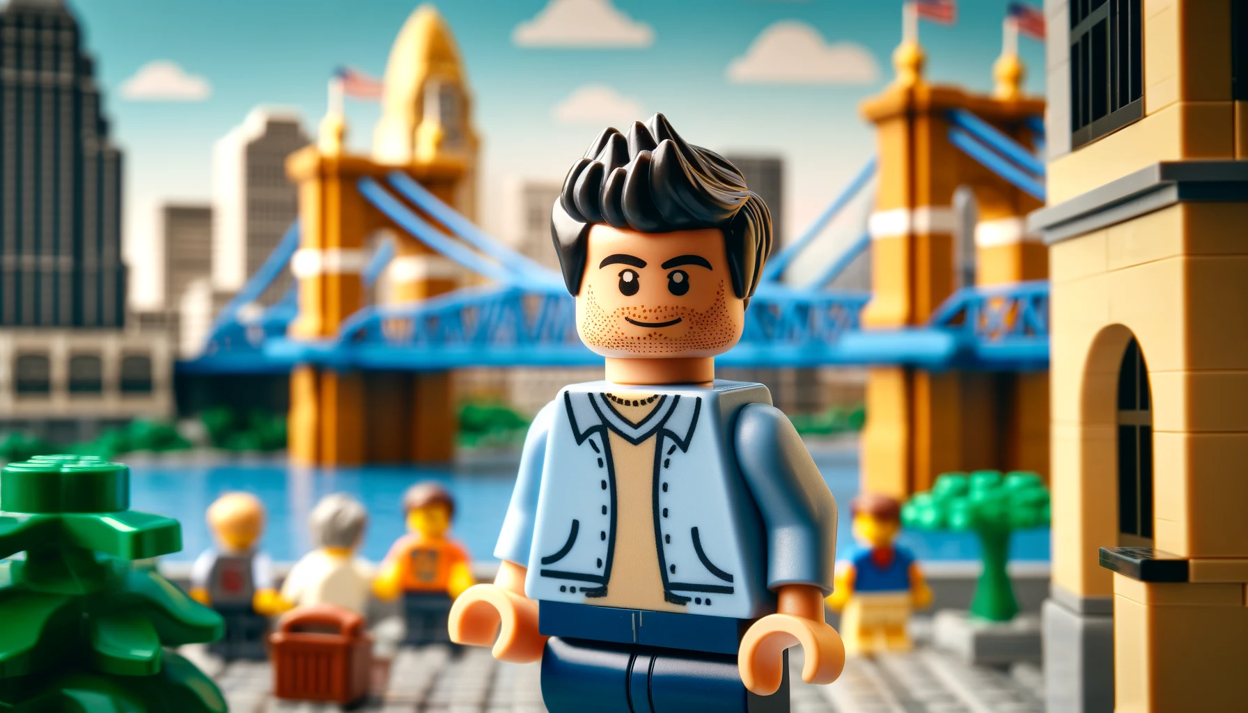 brandon condict as lego minifigure in cincinnati