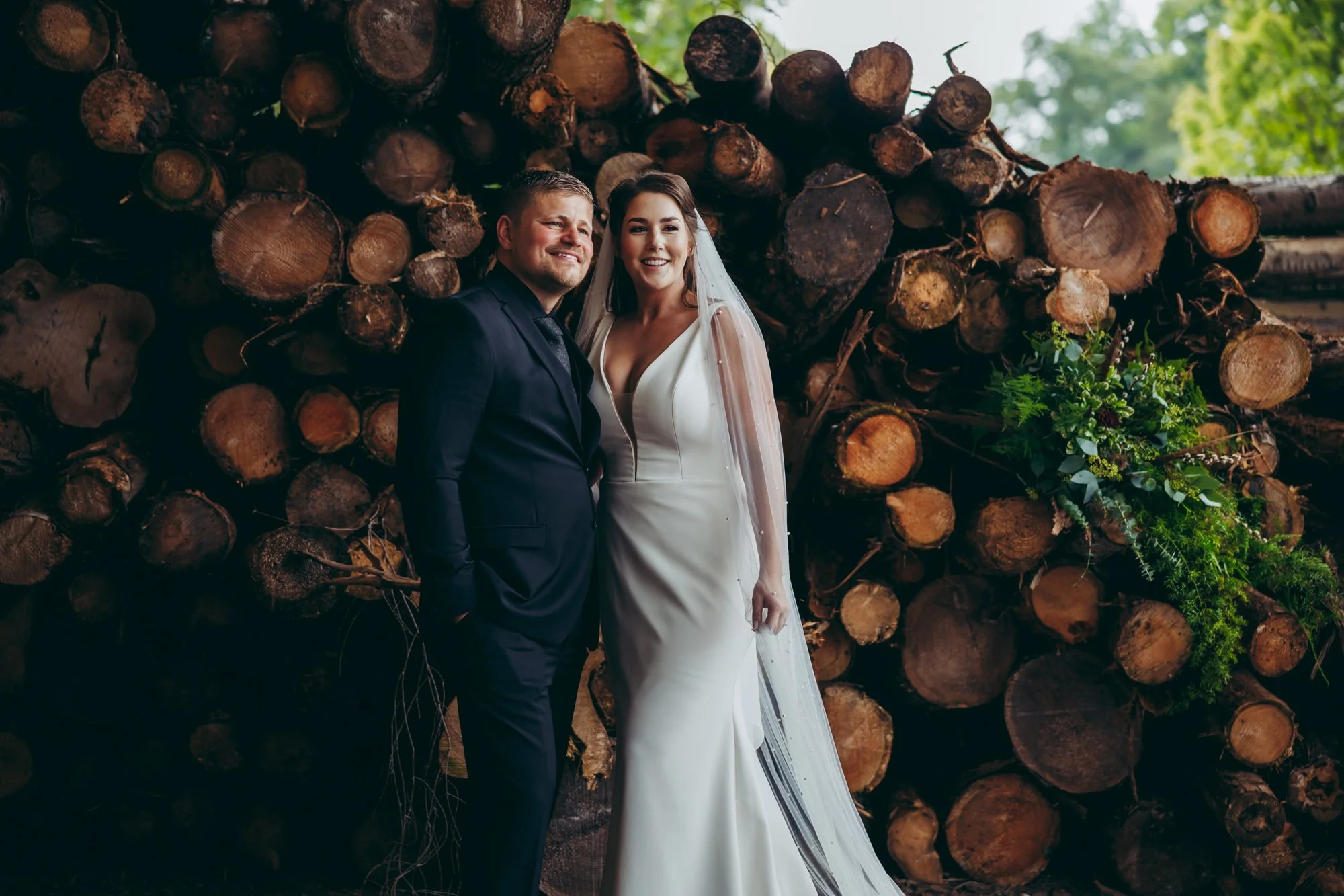 Log stack photo spot