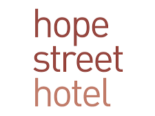 Logo for Hope Street Hotel with stylized text.