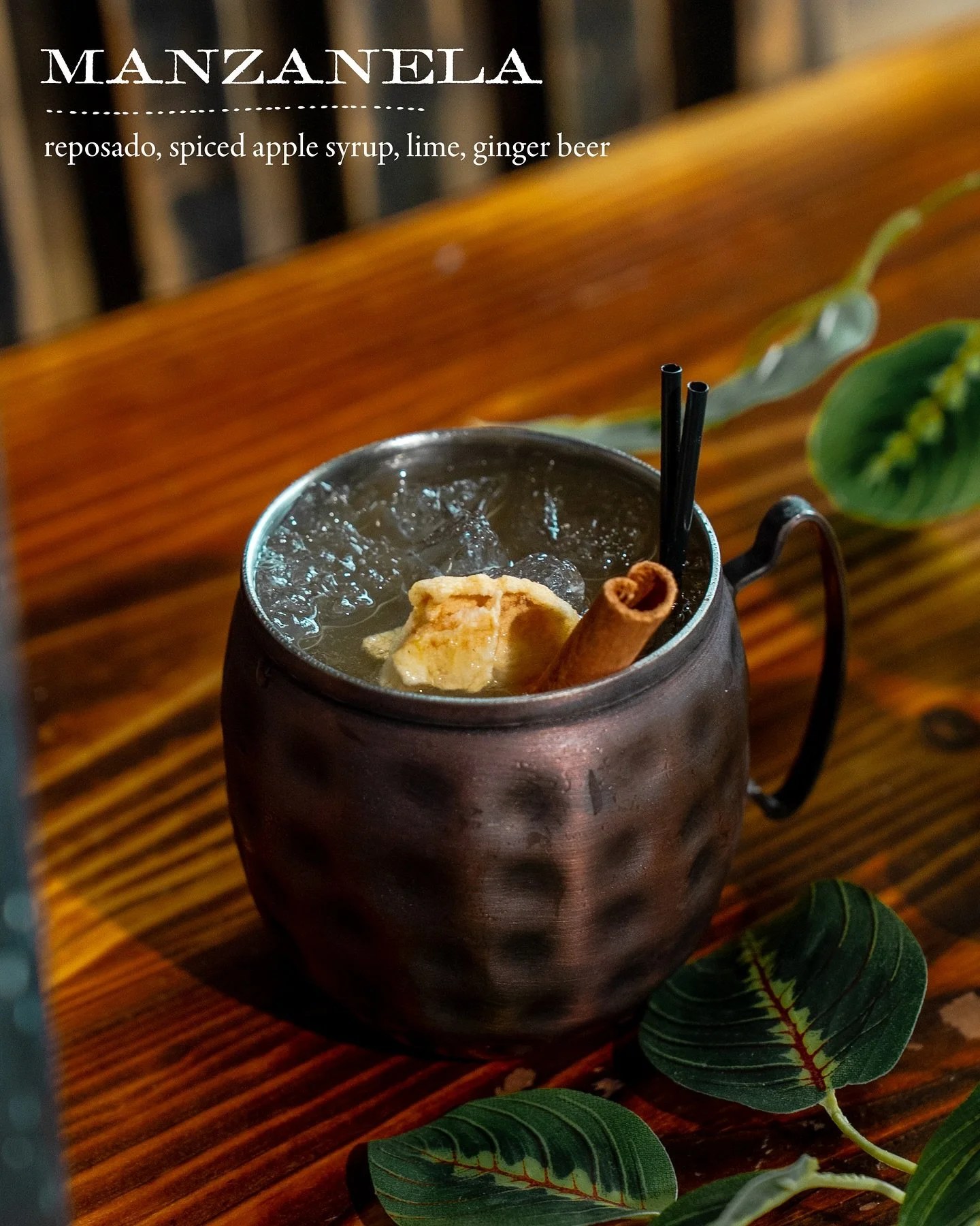 Let&rsquo;s keep the introductions going for our new Fall Seasonal Menu. Here is our Manzanela! Reposado tequila, spiced apple syrup, lime, and ginger beer. 

We promise, it is indeed fall. Come try this one out! Swipe to see all of our current seaso