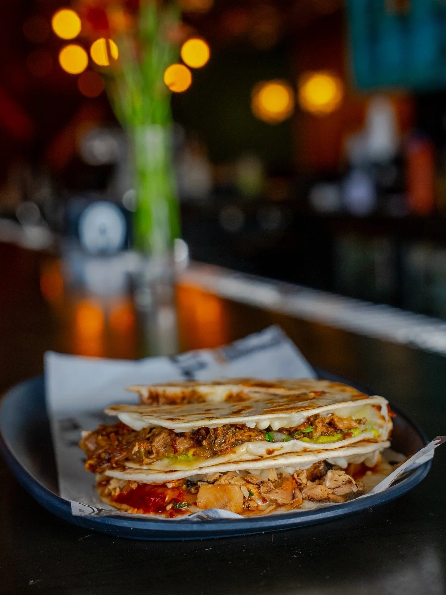 Our mulitas don&rsquo;t play, they melt. Pair a couple with a margarita for a little happy hour balance. All day happy hour today!