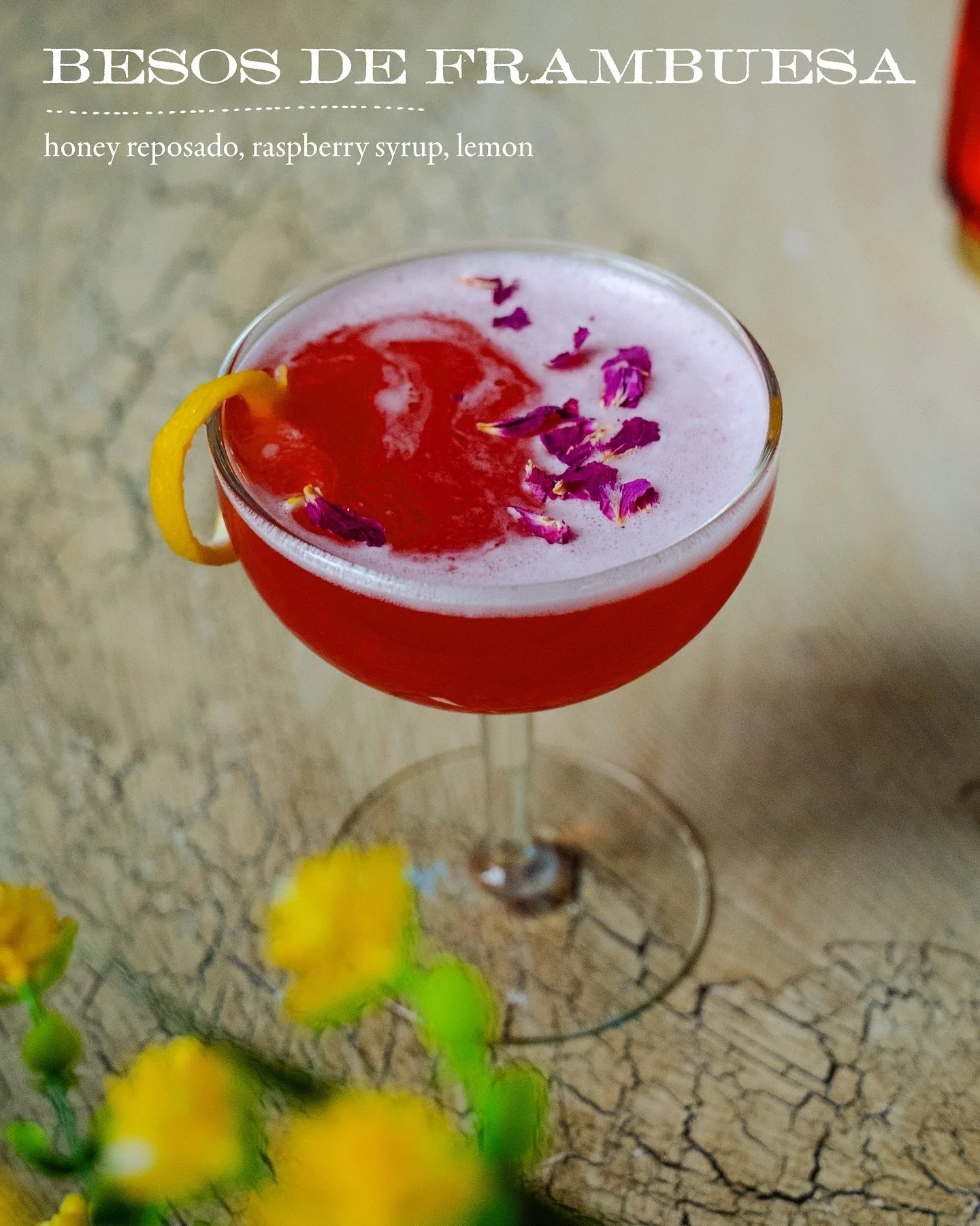 February seasonal cocktails are live! Besos for everyone! Swipe to see the full list of love-themed drinks then make some plans to come try them out.