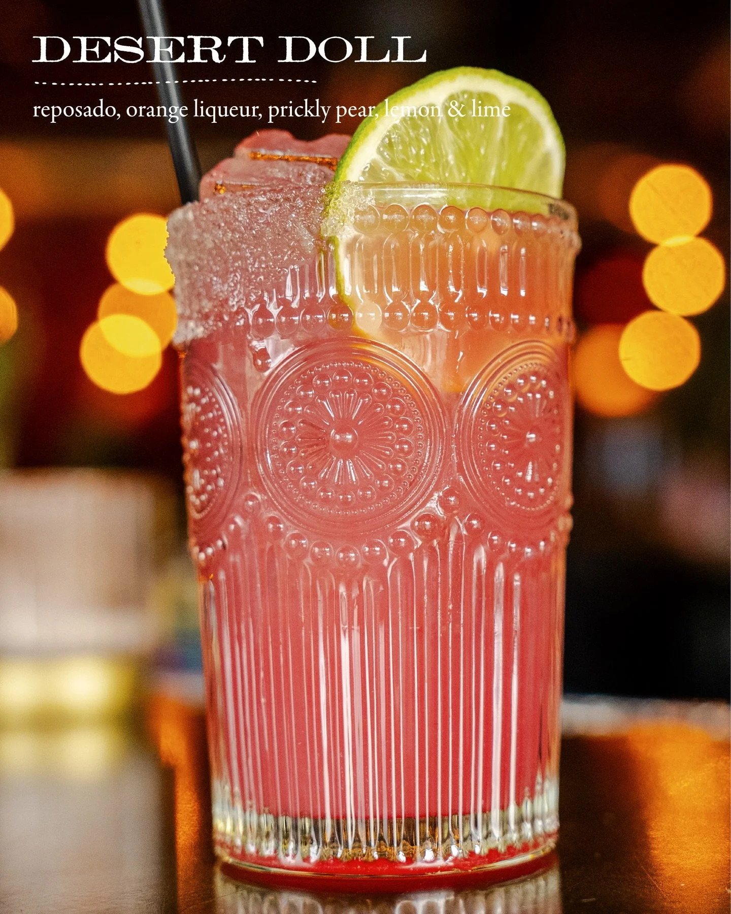 New seasonal menu drop. Spring is springing and we&rsquo;re on top of it. Here&rsquo;s our Desert Doll. A cocktail for your prickly side. Swipe for the full seasonal list. Some good bites on this one. Cheers!