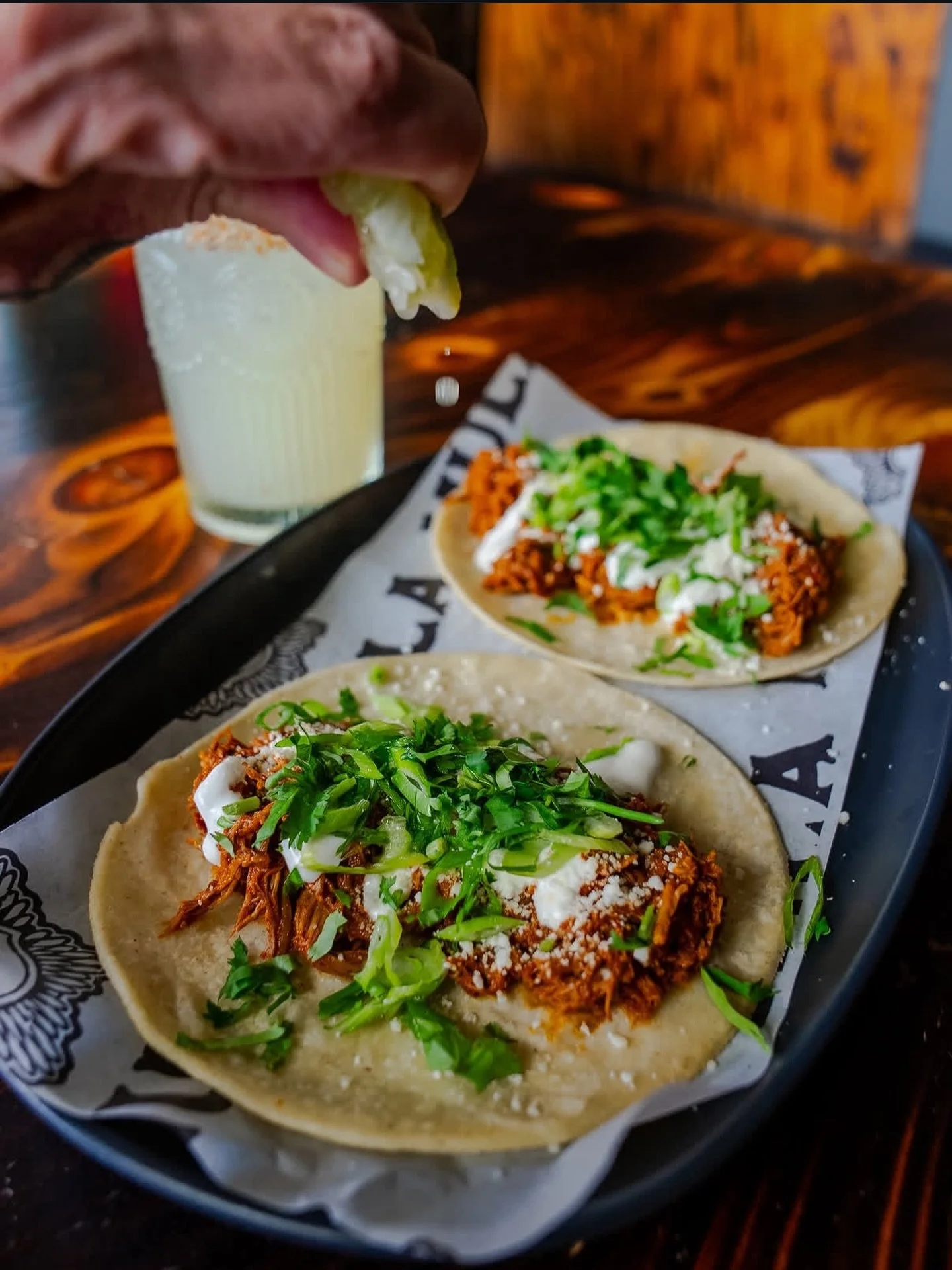 Chicken mole tacos are back for today and today only!