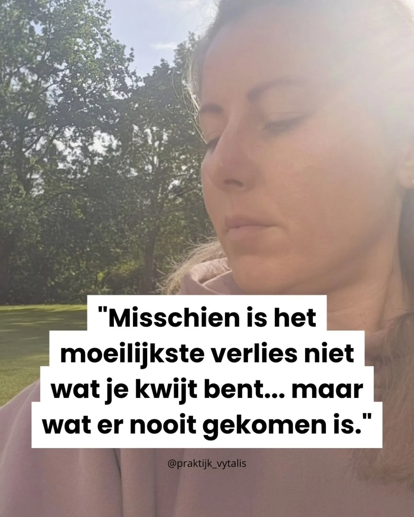 We zijn goed in rouwen om wat was, maar minder in rouwen om wat had kunnen zijn.

We associ&euml;ren rouw vaak met overlijden. Maar sommige van de diepste vormen van verdriet ontstaan wanneer je afscheid moet nemen van verwachtingen, dromen of toekom