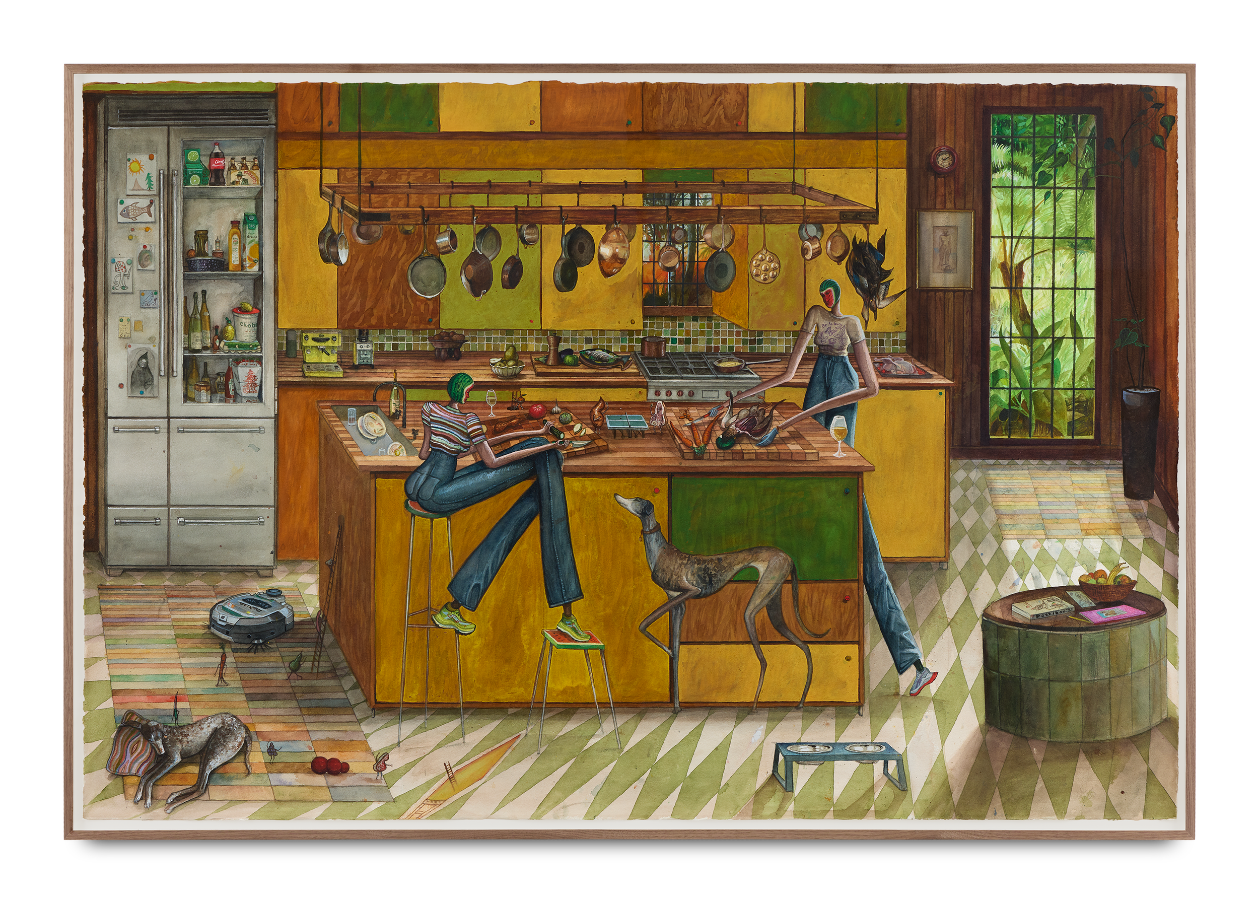 Charlie Roberts
California kitchen, 2025
Pencil and watercolor on paper
108 x 158 cm