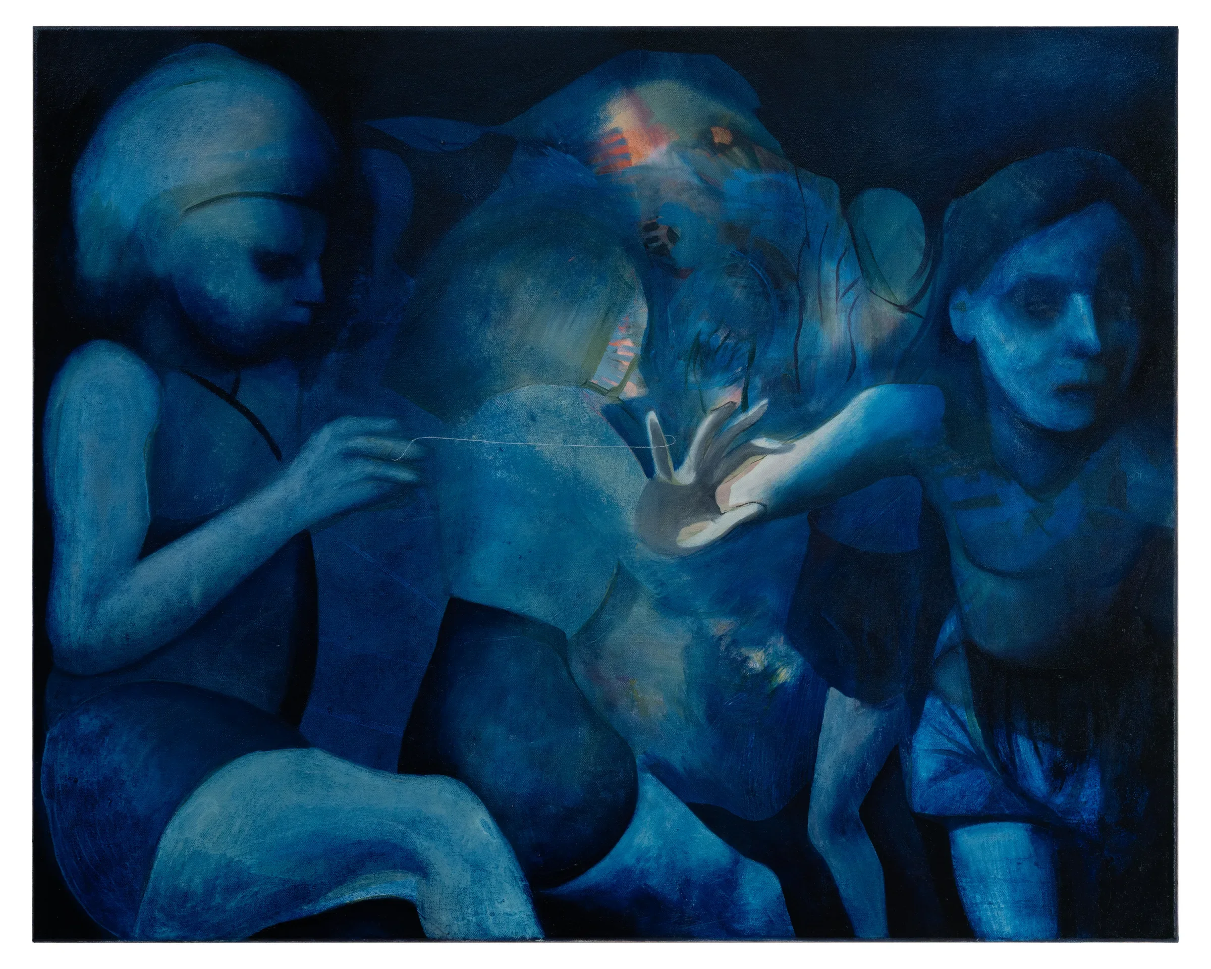 Alexis Soul-Gray
The thread between Us, 2026
Oil on canvas
80 x 100 cm