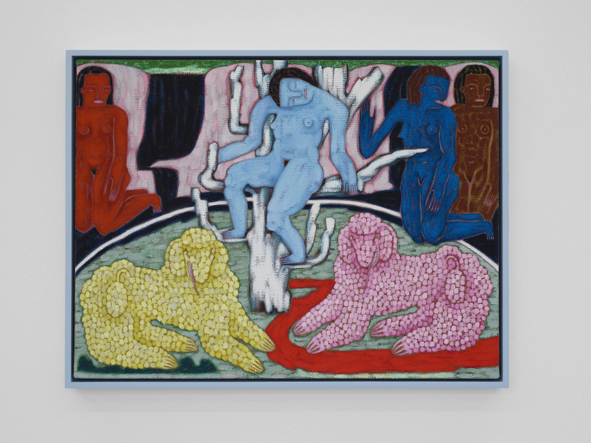 Sophie Larrimore
Tough Age, 2024
Acrylic and water soluble crayon on unprimed linen
45.7 x 61 cm