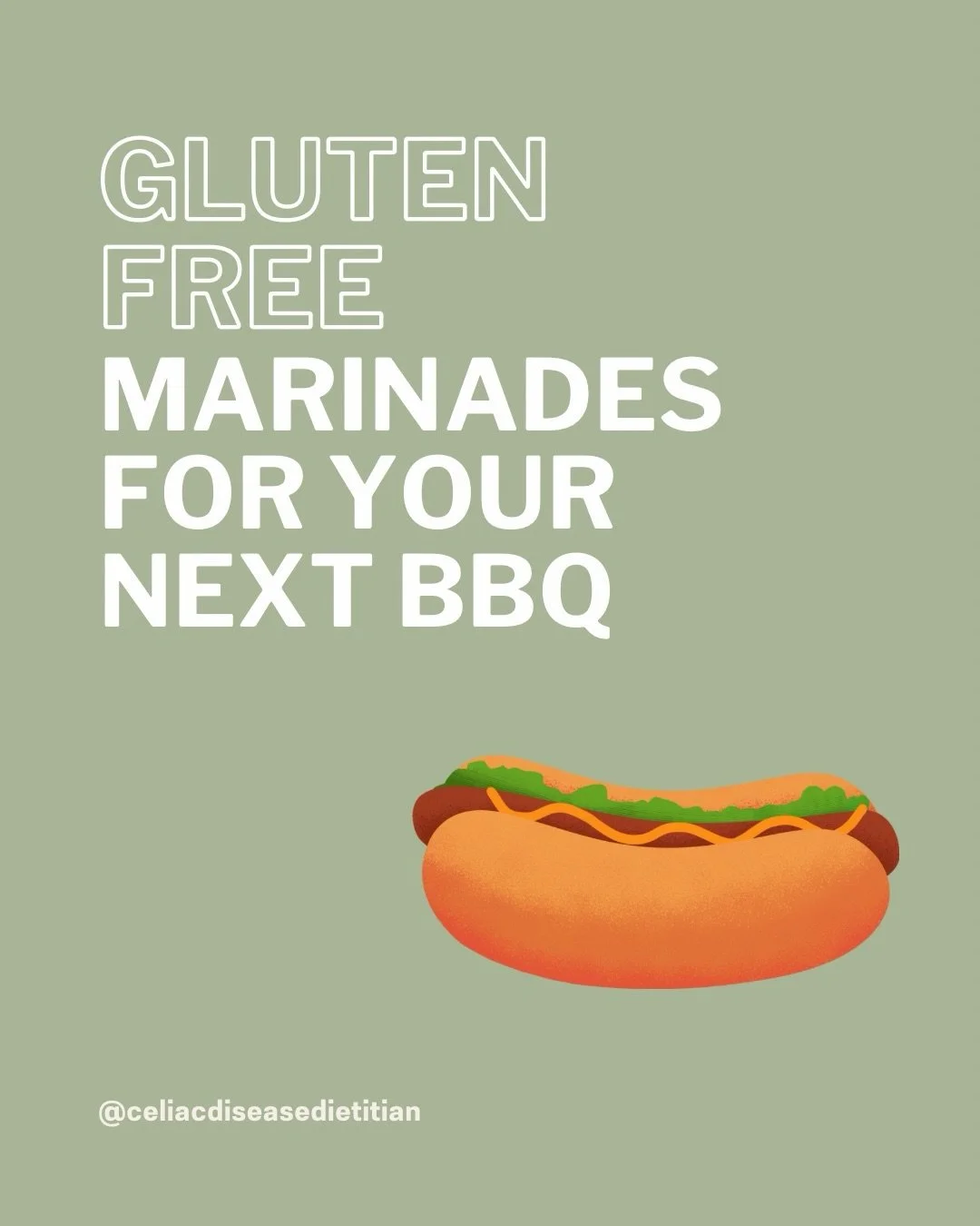 The weather is officially nice in Boston ☀️

Marinades and sauces are a huge place gluten can hide. Always check the label before purchasing. 

These are some gluten free options to check out!

#celiac #glutenfreebbq #celiacawarenessmonth #glutenfree