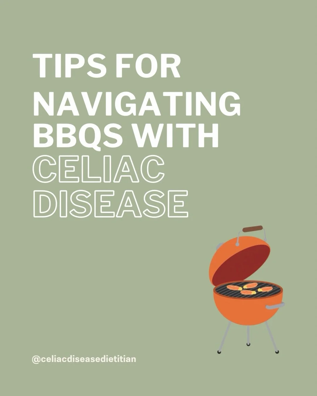 BBQs and get togethers are even more common when the weather is nice ☀️🕶️ but they can be stressful for us with celiac. Sharing some tips today to help you safely eat at a BBQ 🍔🌭🌽🍗🥗

How do you navigate BBQs?

#celiac #glutenfreefood #celiacdis