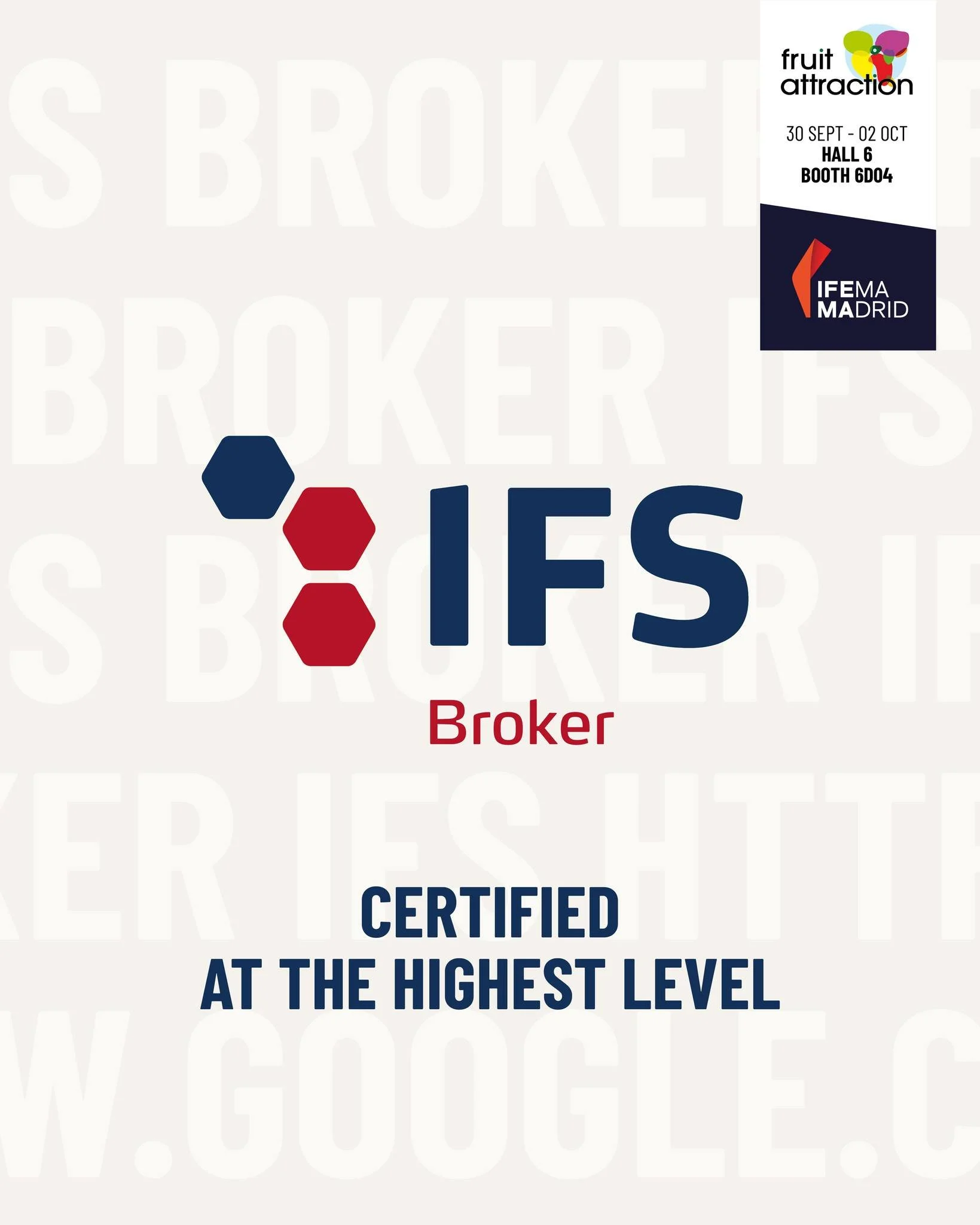🌱 Certified at the Highest Level

Since 2014, The Plant Based Traders has been IFS Broker certified at Higher Level and once again this year, we proudly achieved the highest standard.

This certification confirms what we stand for:
✔️ Food safety
✔️