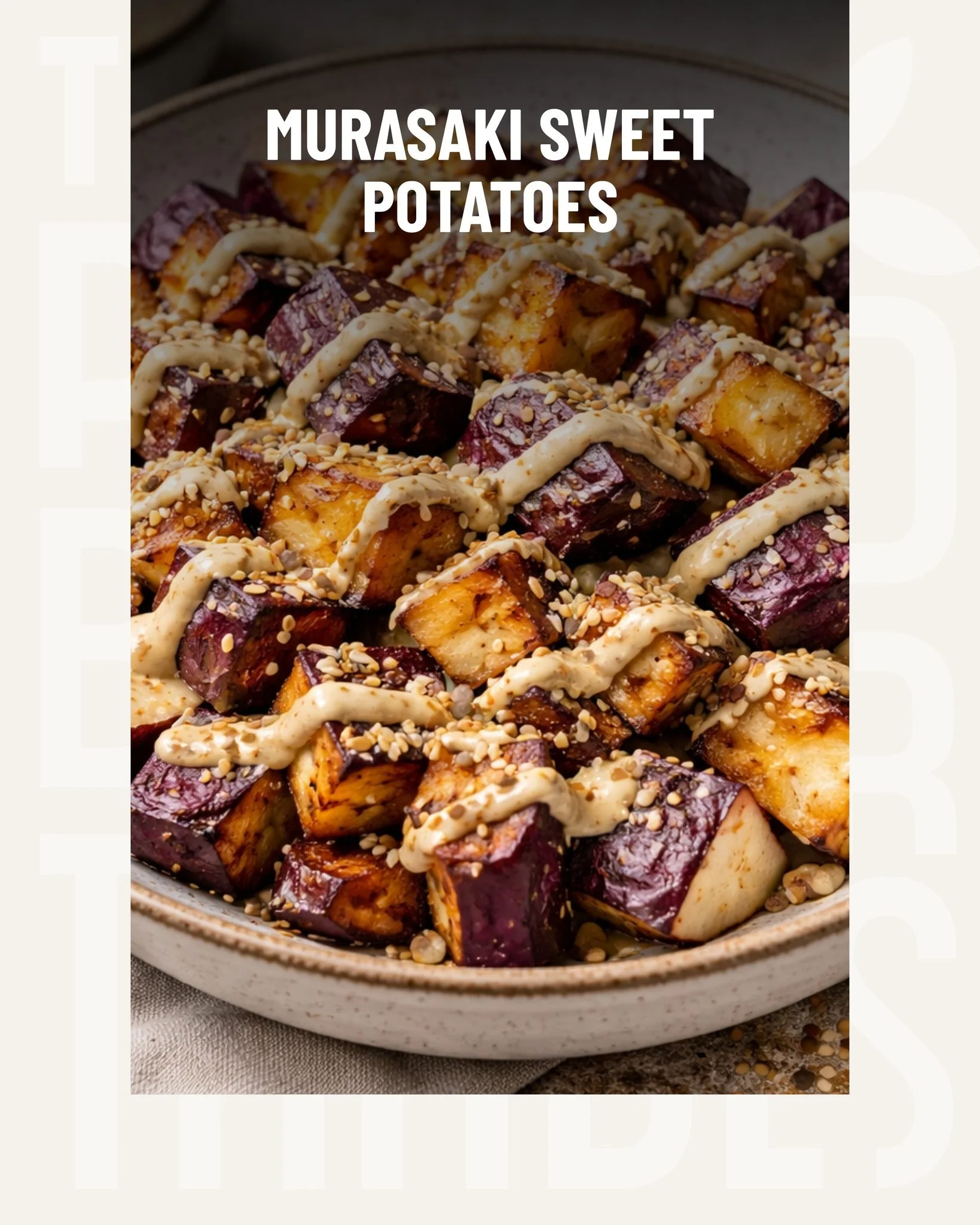 🥔 Murasaki sweet potatoes stand out with their creamy texture and naturally nutty, chestnut-like flavour that becomes even richer when roasted. 

Try them like this:
Roast Murasaki sweet potatoes in the oven with olive oil and sea salt until golden 