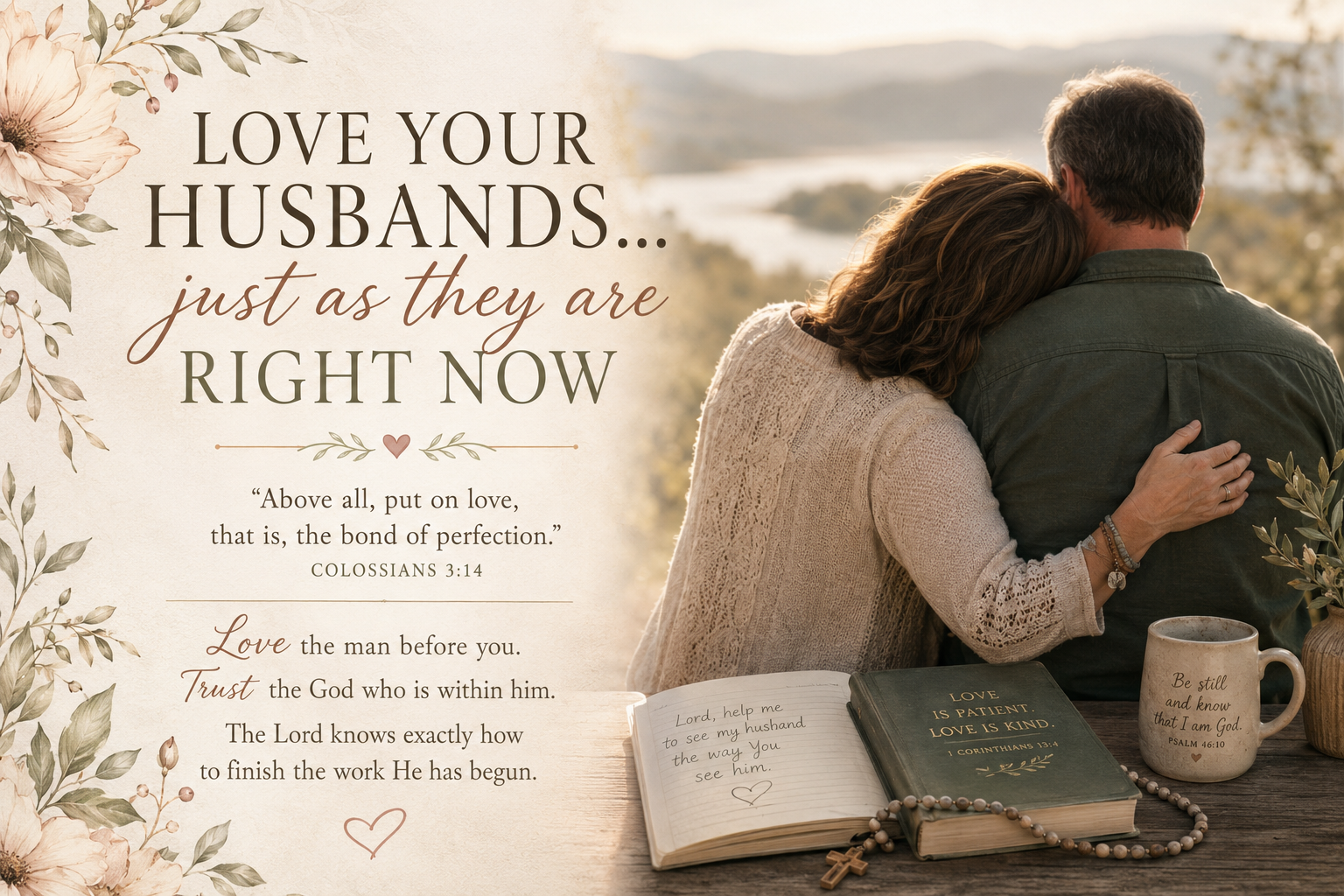 Wives, Love Your Husbands…Just as They Are Right Now