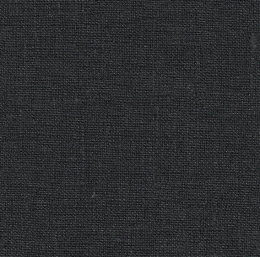 Black Antique Wash - 100% Linen - Heavy Weight