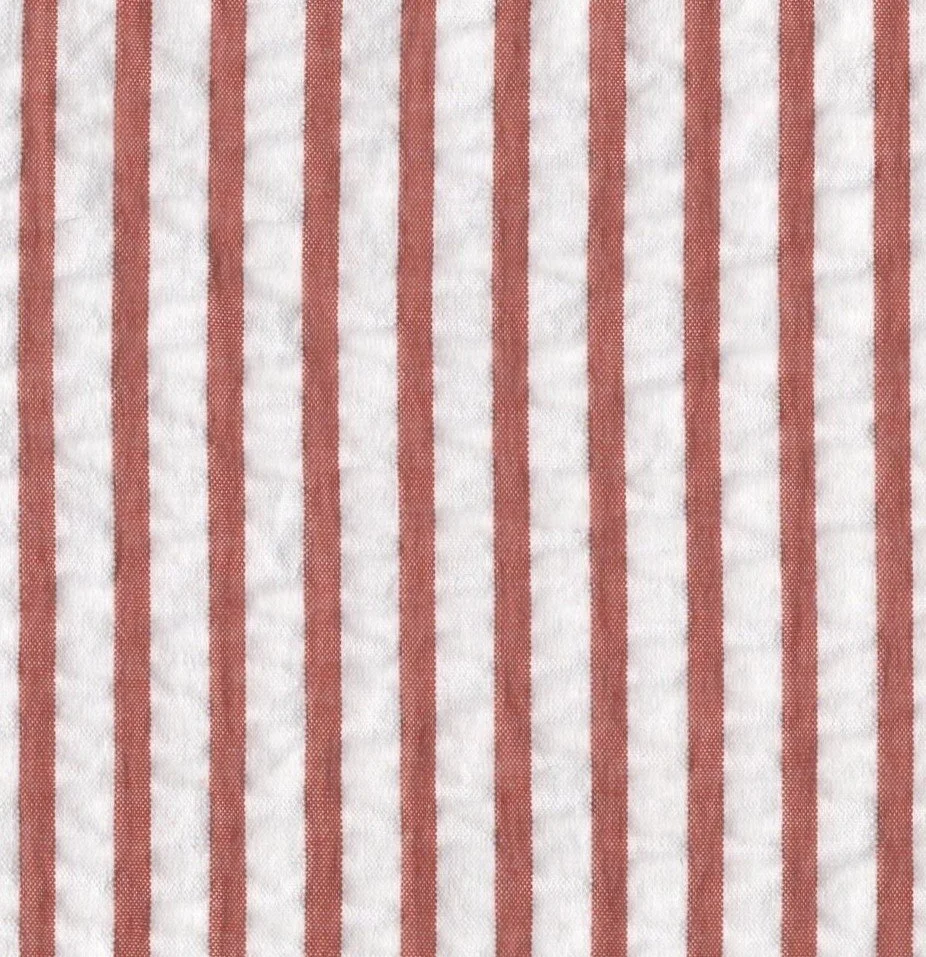 Red Stripe - 100% Cotton - Medium Weight