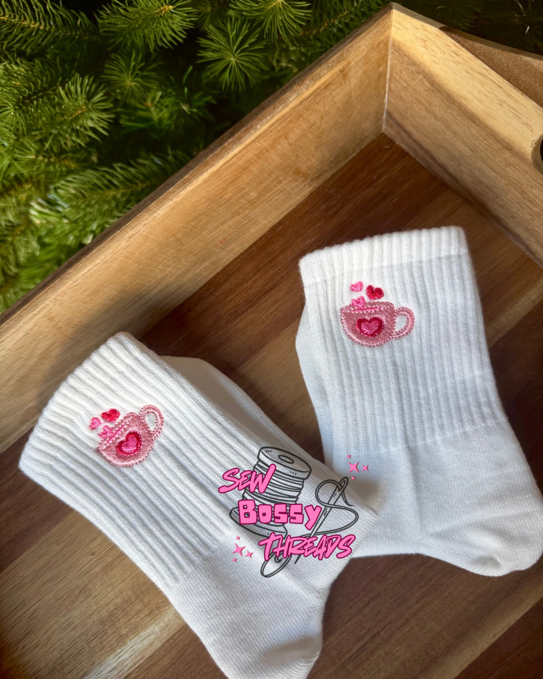 Valentine's Day Grippy Socks