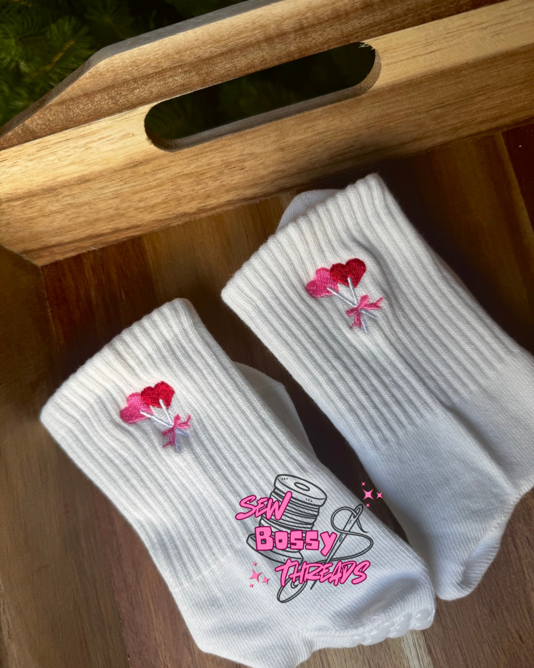 Valentine's Day Grippy Socks