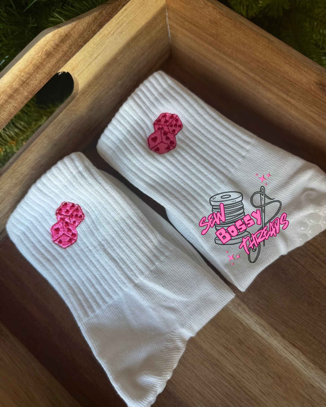 Valentine's Day Grippy Socks