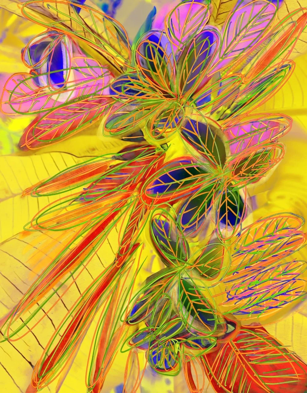 Botanical Overload - Yellow | Digital Format Shown 4:3 (H:W) | Available in other Format Ratios & Colors | MORE VARIATION SAMPLES IN EXPRESSIVE ABSTRACTS & GRAPHIC WORKS ON WHITE
 
 
 
   
    ✅ Add to Set List
   
 