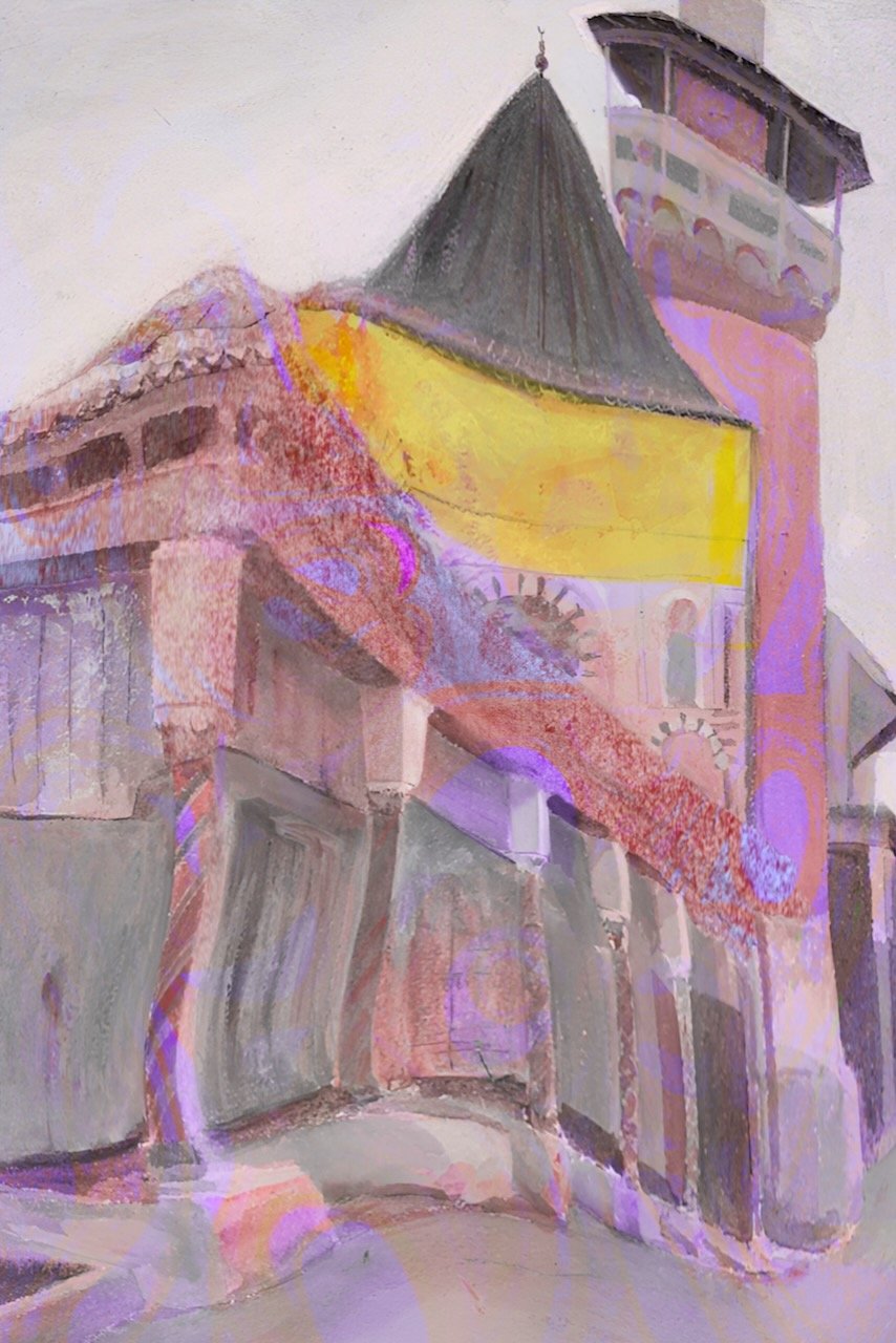 A Fabric of Time in Tunis | Digital Format 3:2 (H:W) | ArtZentury reinterpretation of Emily Sargent’s public-domain watercolor A Street in Tunis. | Prepared for film/television production use by ArtZentury.
 
 
 
   
    ✅ Add to Set List
   
 