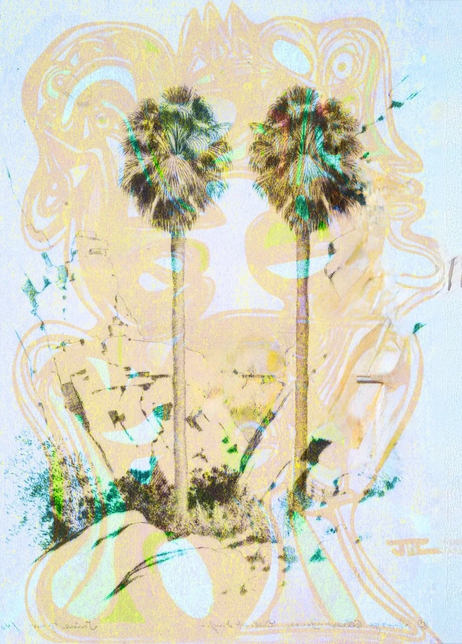 Palm Conversation #3 | Original Painting Based on a Public-Domain Vintage Photograph | Digital Format Shown: 7:5 (H:W) | Production-Prepared by ArtZentury | Available in Additional High-Resolution Aspect Ratios and Color Variations
 
 
 
   
    ✅ Ad