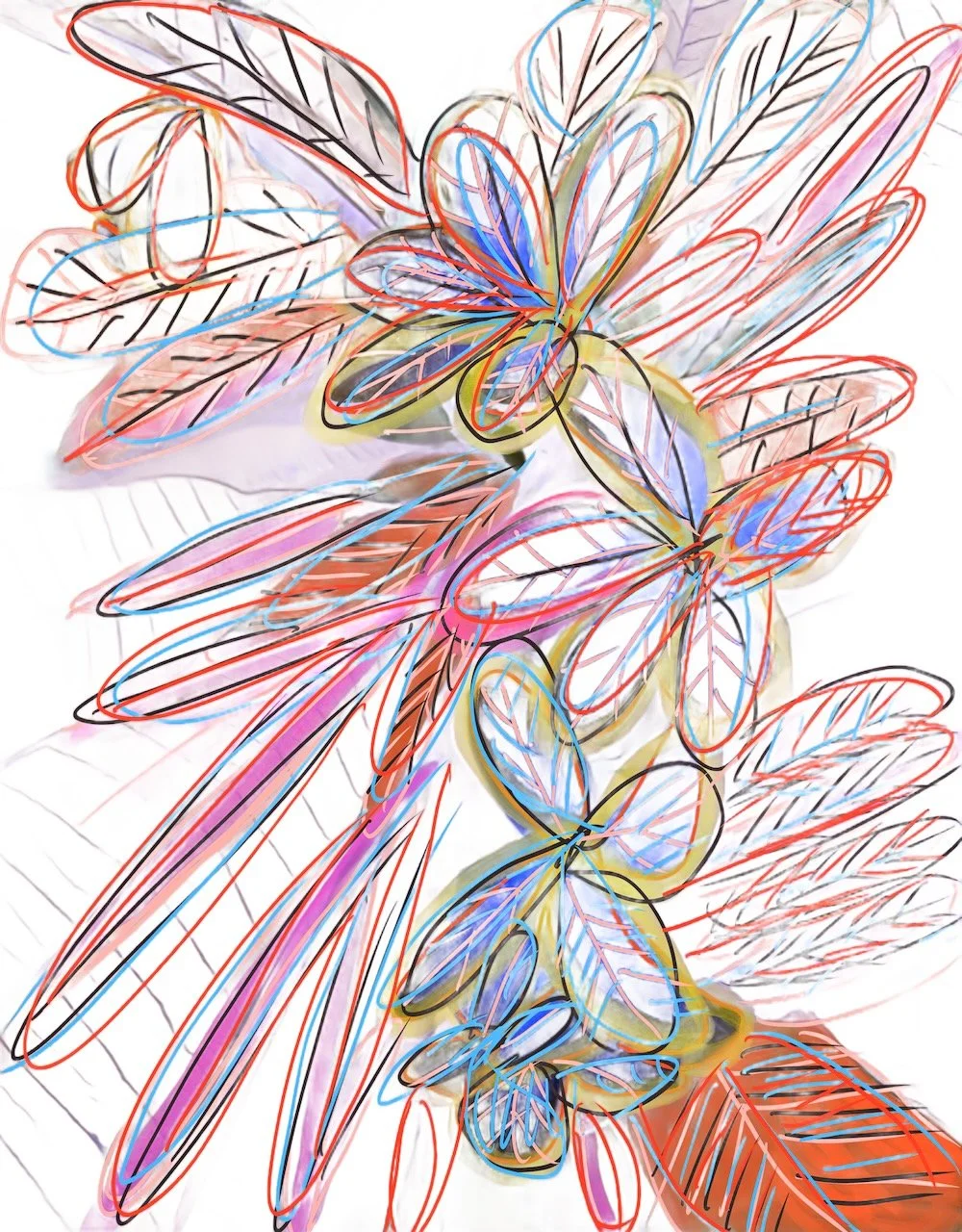 Botanical Overload - White | Digital Format Shown 4:3 (H:W) | Available in other Format Ratios & Colors | MORE VARIATION SAMPLES IN EXPRESSIVE ABSTRACTS & GRAPHIC WORKS ON WHITE
 
 
 
   
    ✅ Add to Set List
   
 