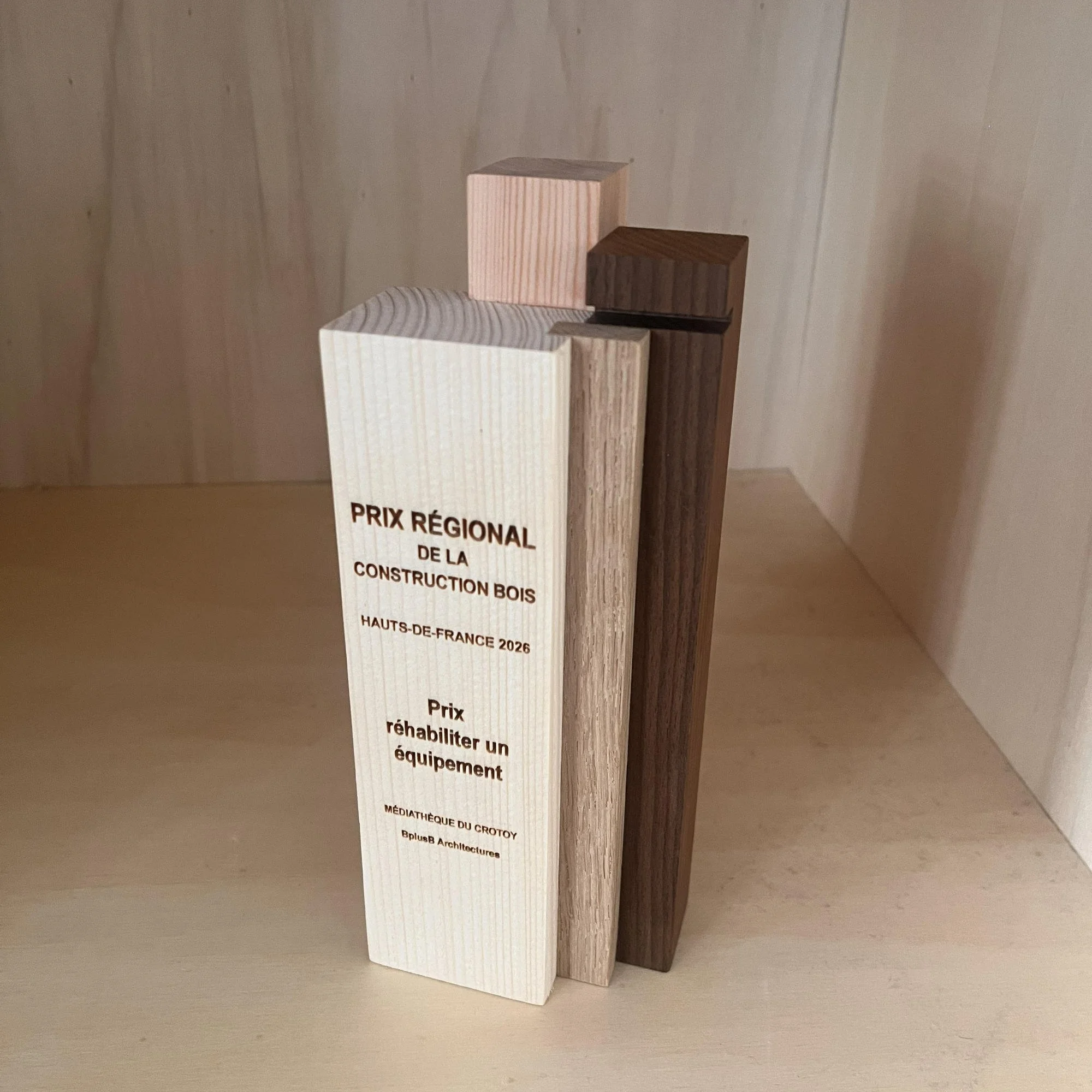 Médiathèque du Crotoy : Prix Régional de la Construction Bois - Hauts de France 2026 - Prix “Réhabiliter un Équipement”.
