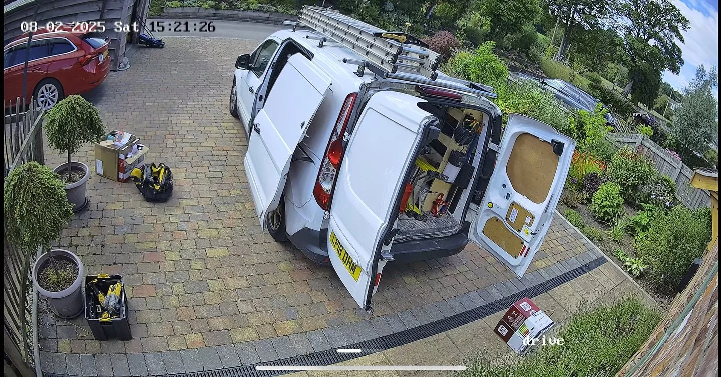 Today installation full colour day time night time crystal clear vision with two way audio and motion detection 📸