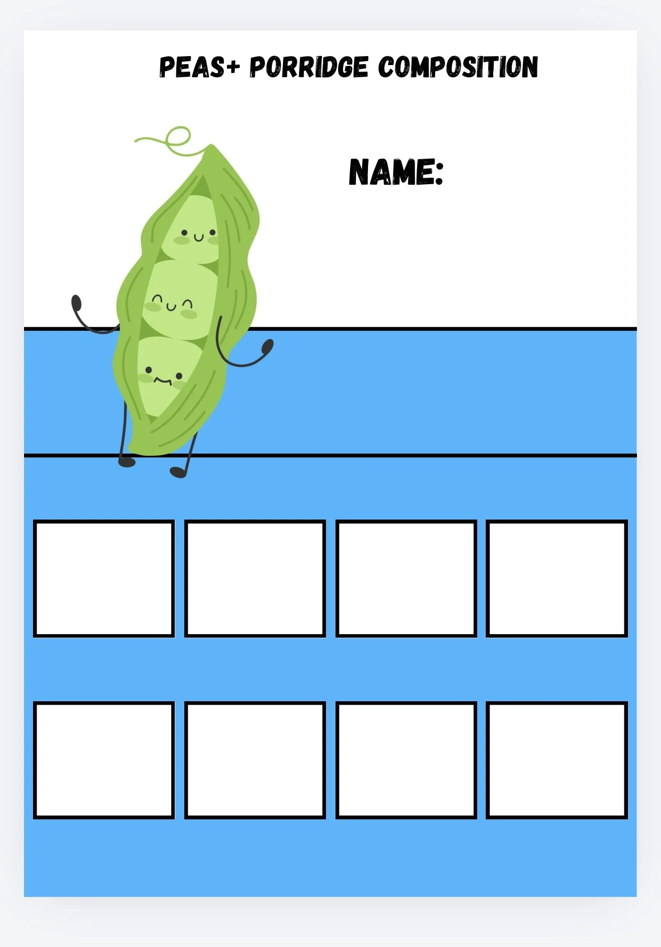 Peas, Porridge Composition