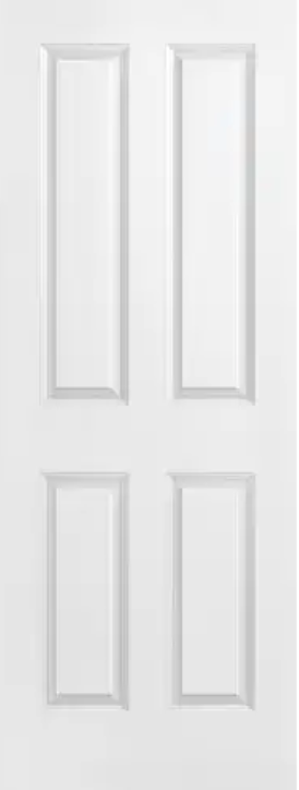 White six-panel interior door.
