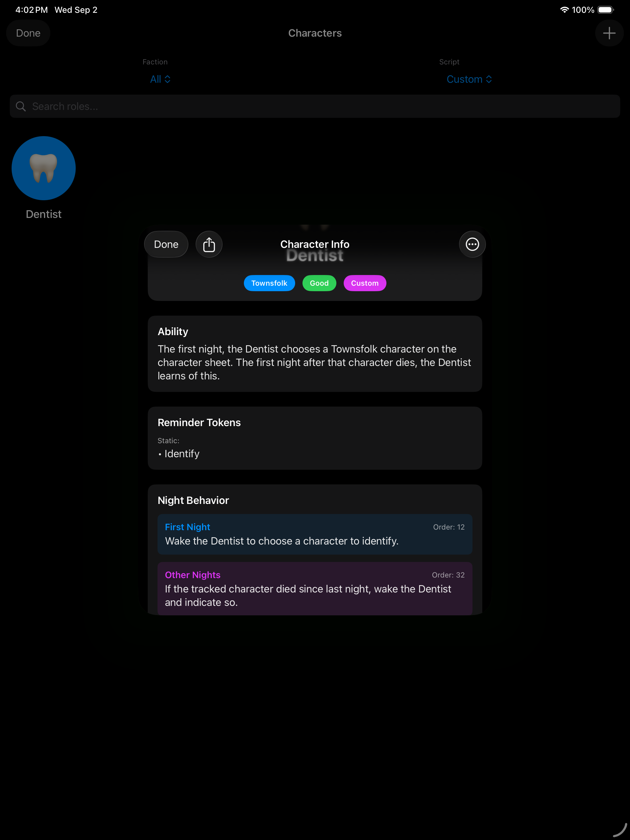 Create, manage, and share your favorite custom characters and scripts