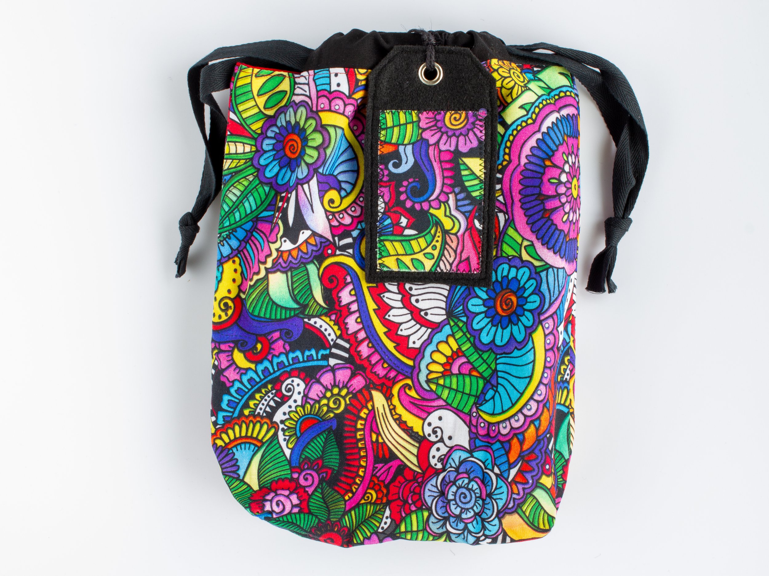 Bright Paisley + Bold Red Heirloom Gift Bag & Tag – Set of 3 (SM, MD, LG)