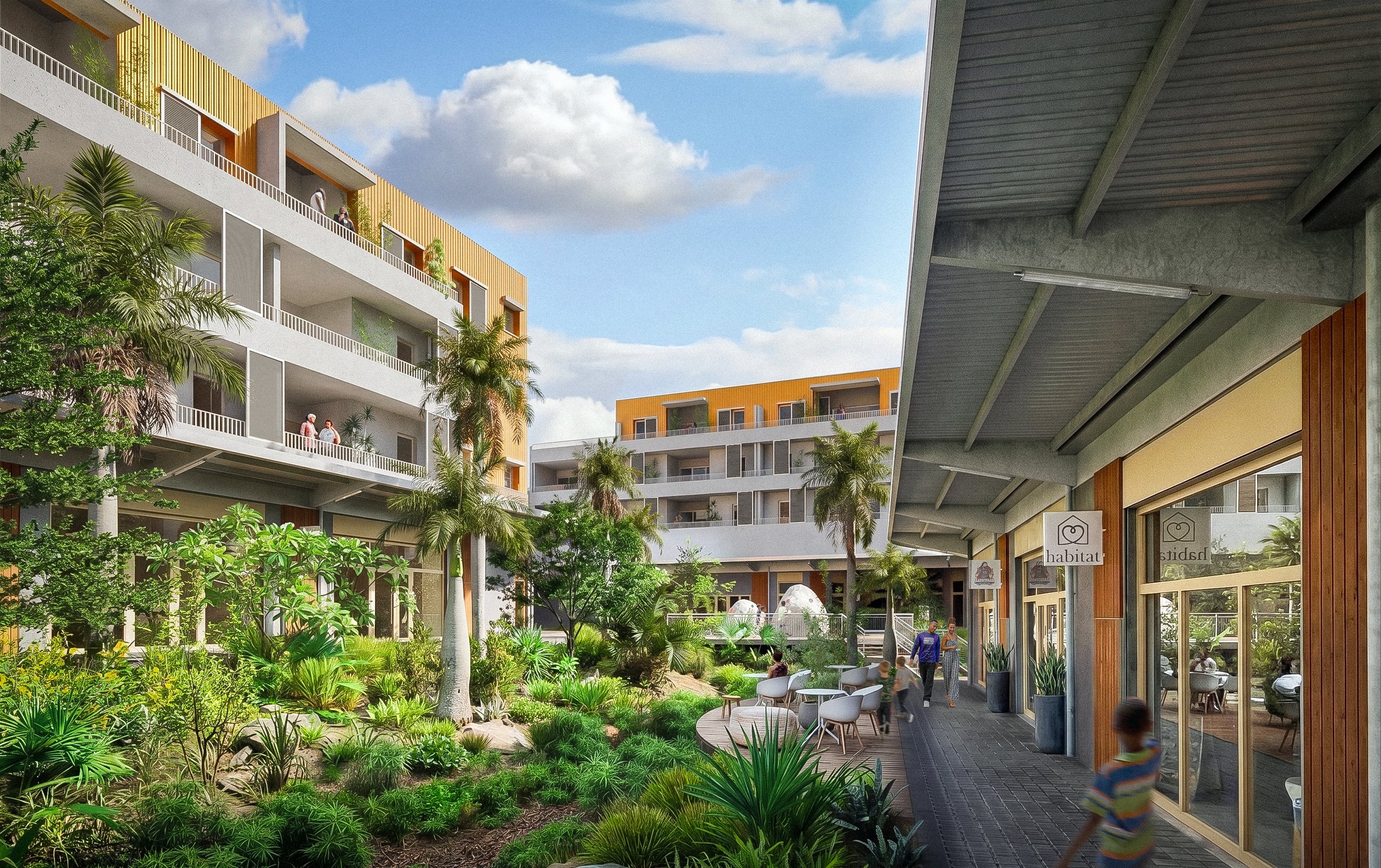 URBAN ARCHITECTES | PROJET GRANDE PLACE | SAINT-ANDRE - LA RÉUNION
