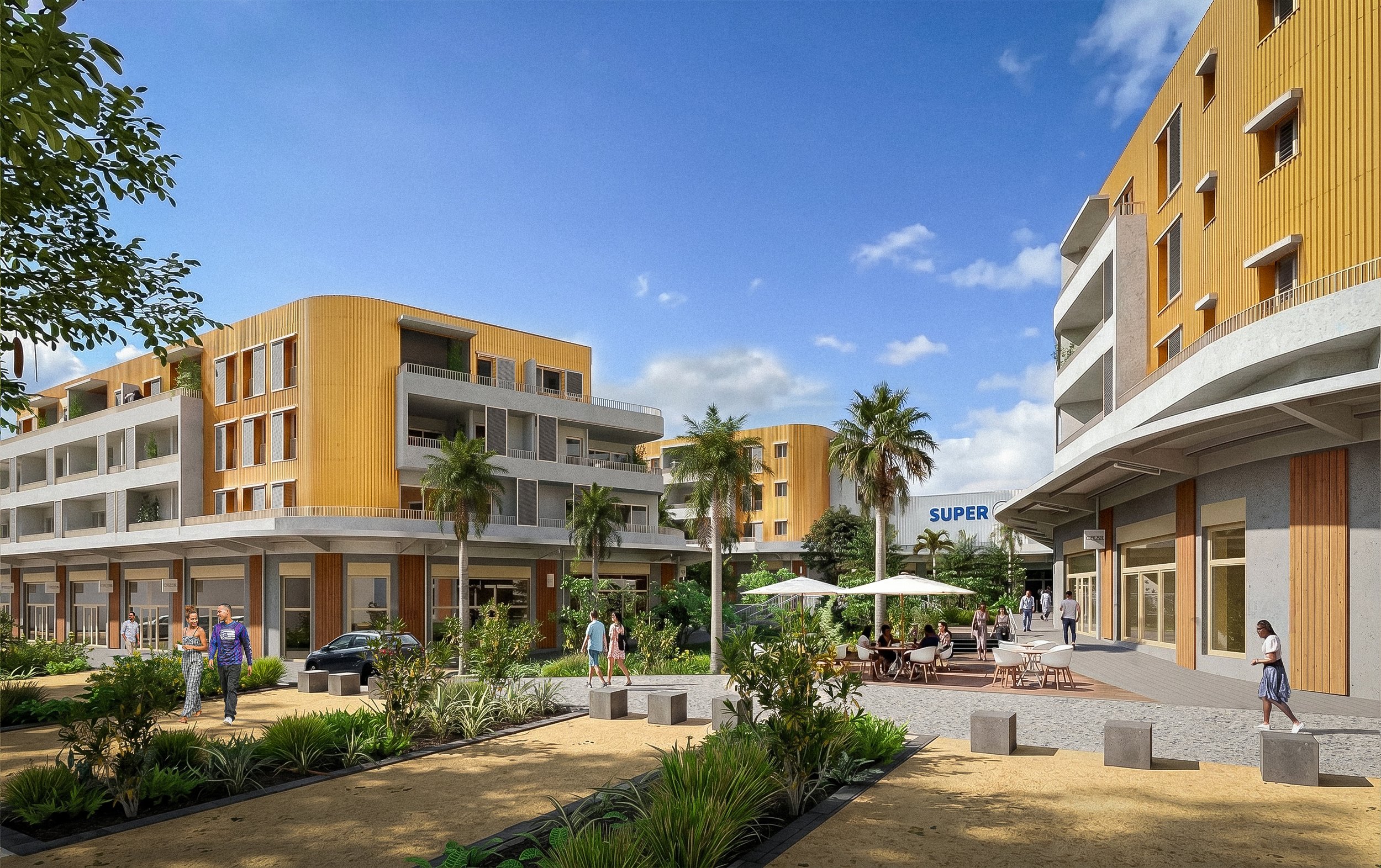 URBAN ARCHITECTES | PROJET GRANDE PLACE | SAINT-ANDRE - LA RÉUNION