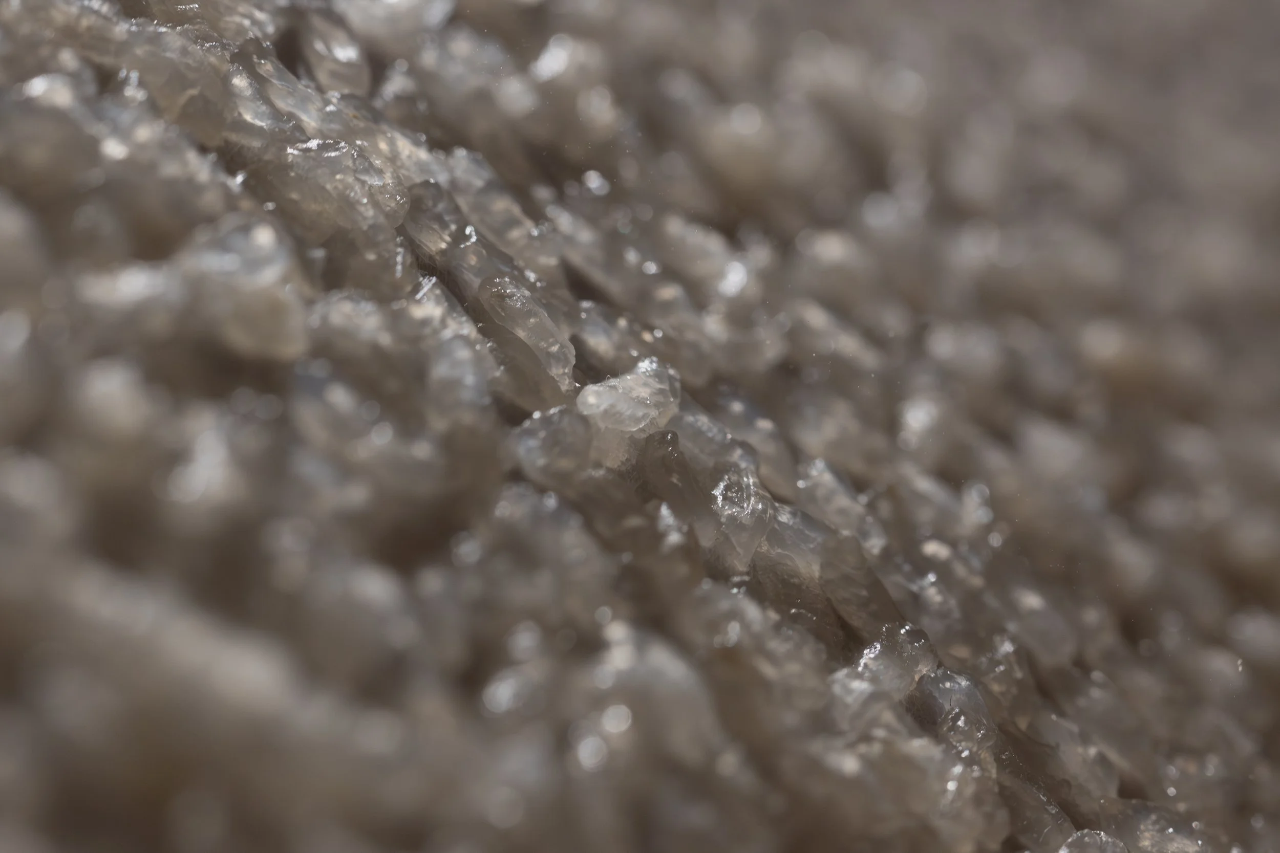 Under the, 2025. Cooked rice on hanji - 18.1 x 21.2 x 1.1 in.