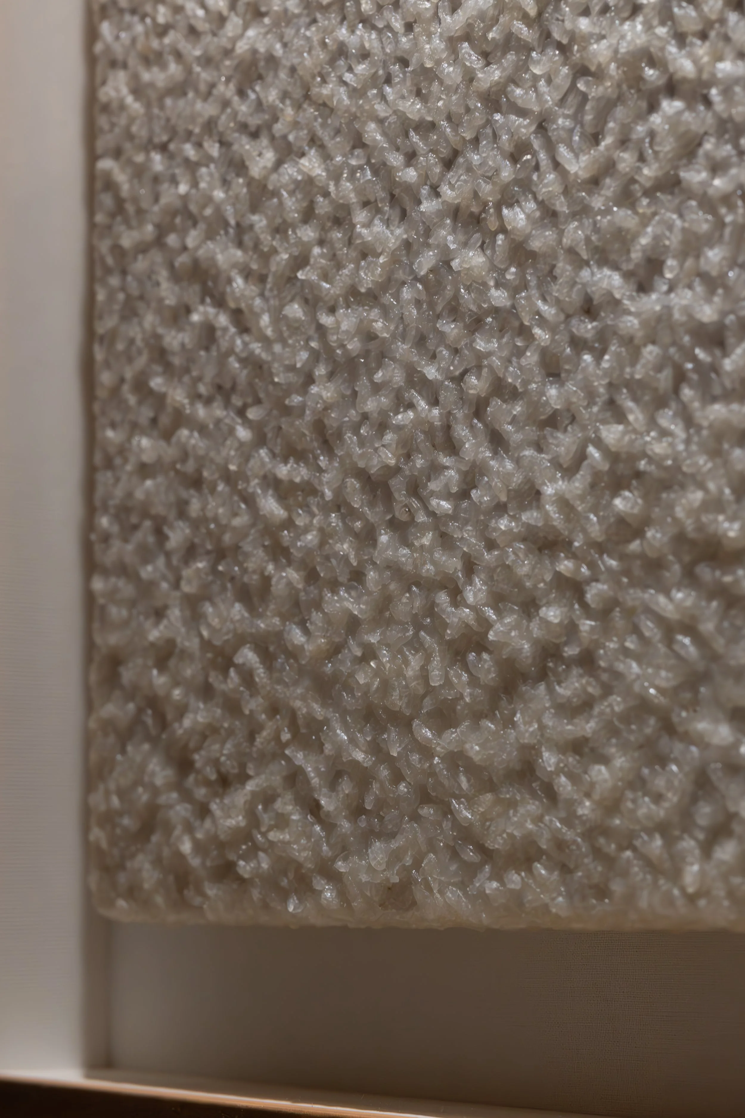 Under the, 2025. Cooked rice on hanji - 18.1 x 21.2 x 1.1 in.