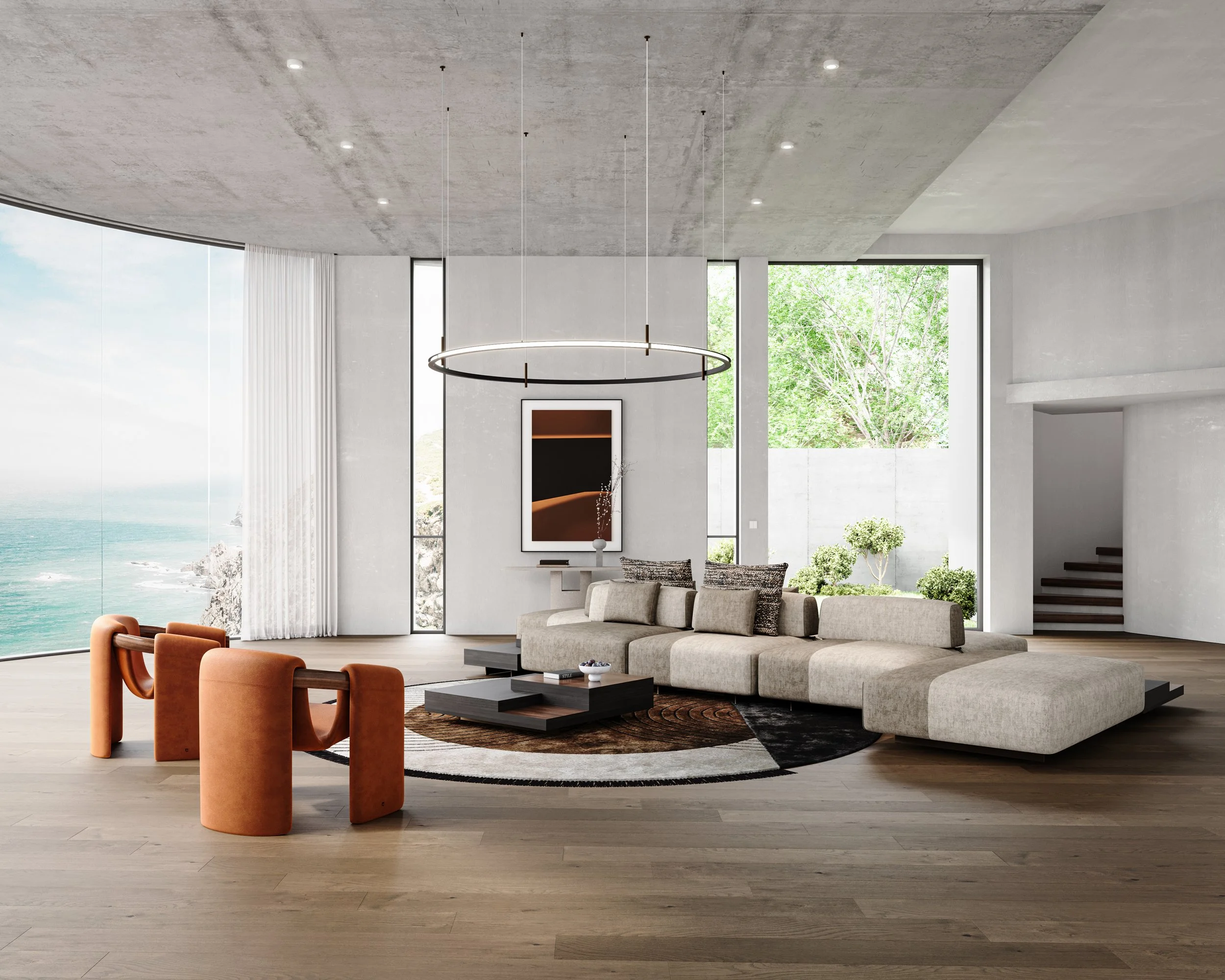 An image of furniture in a l