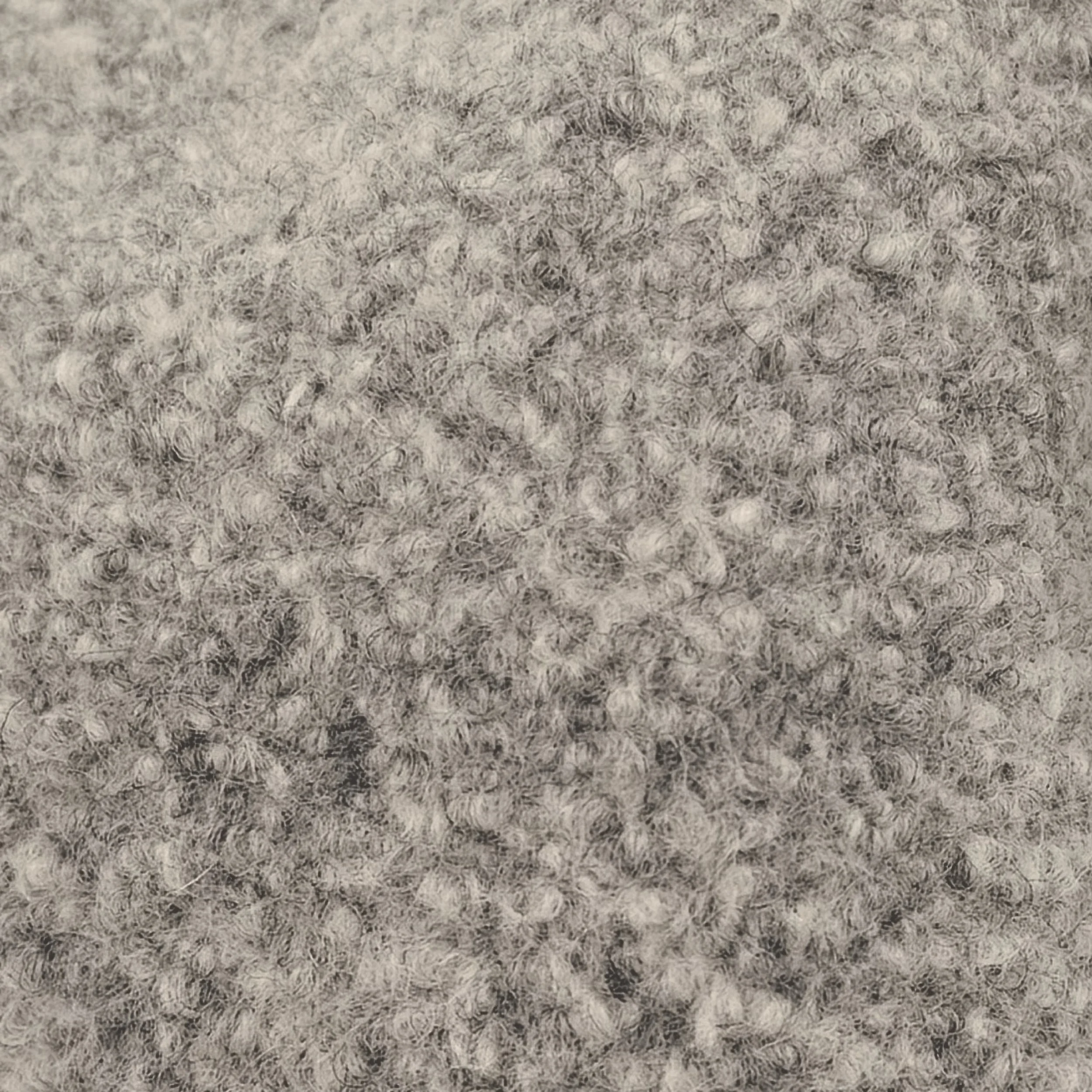 Bondon seamless wool sauna hat in Heather Grey, texture view