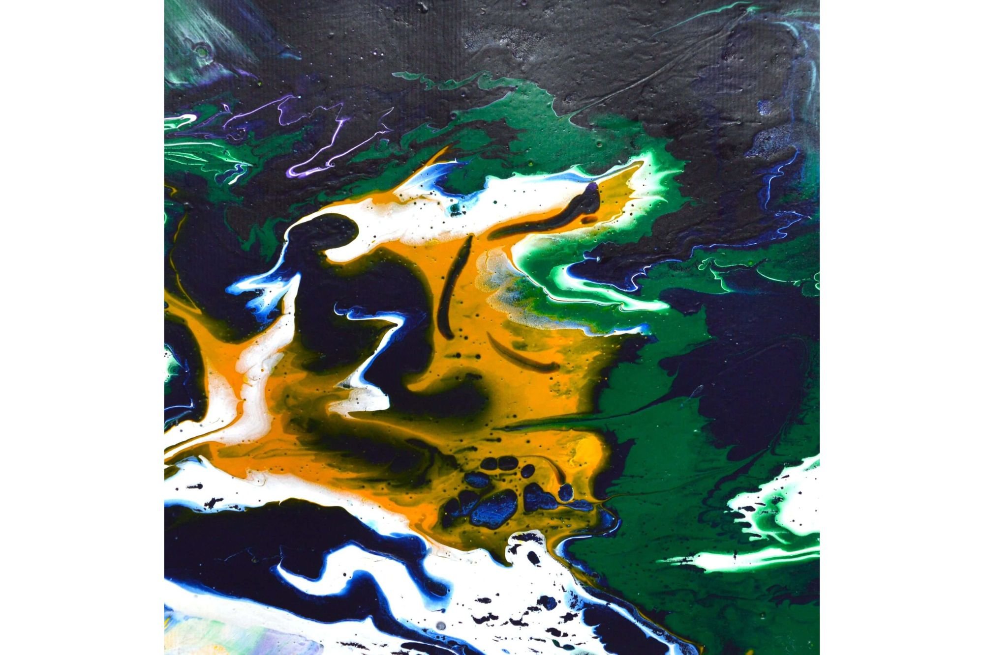 'Flows' - Original handmade card