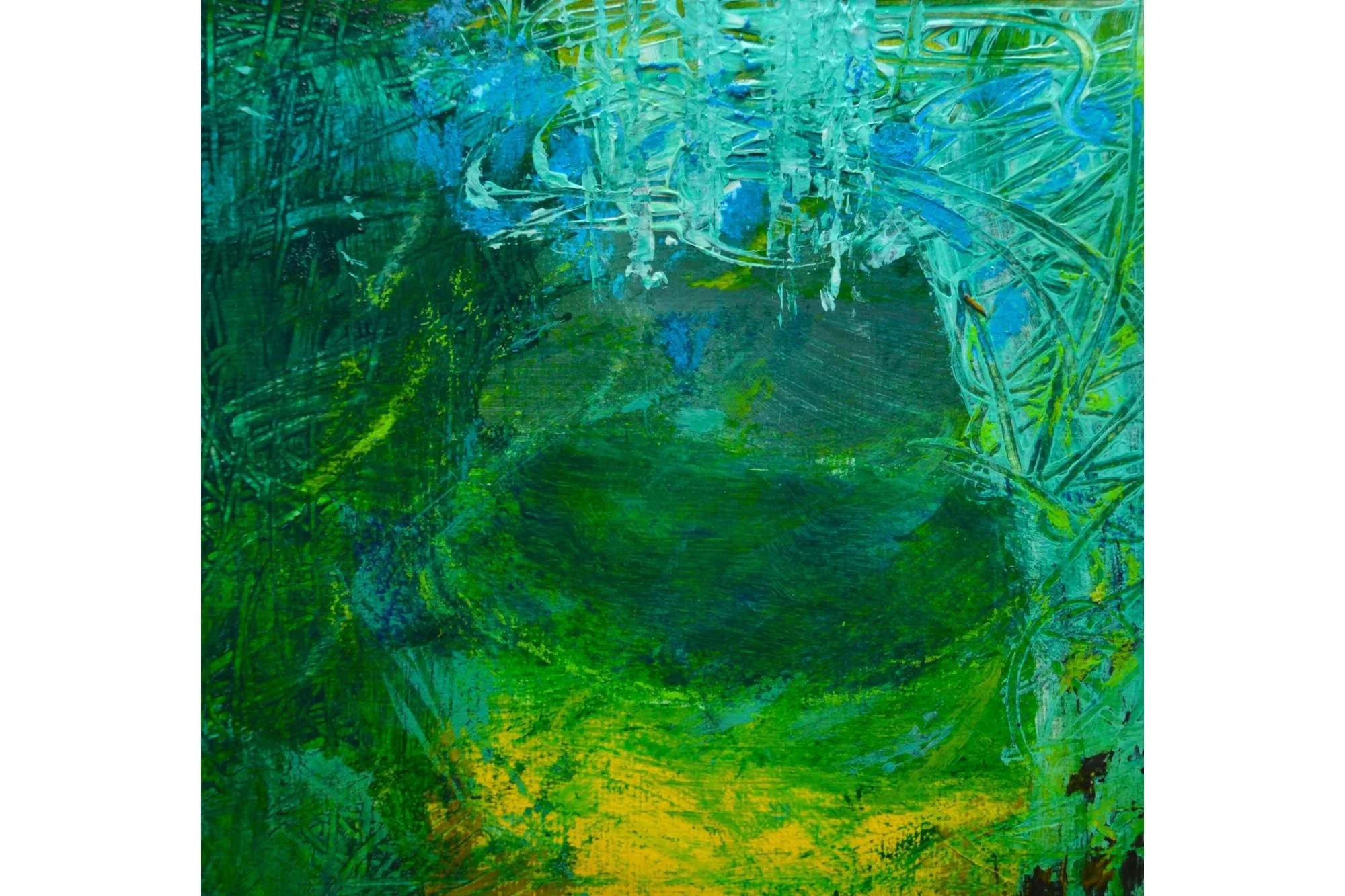 'Into the Green' - Original handmade card