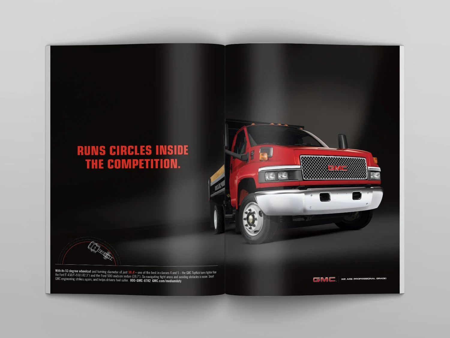 GMC Medium Duty Trucks print ad