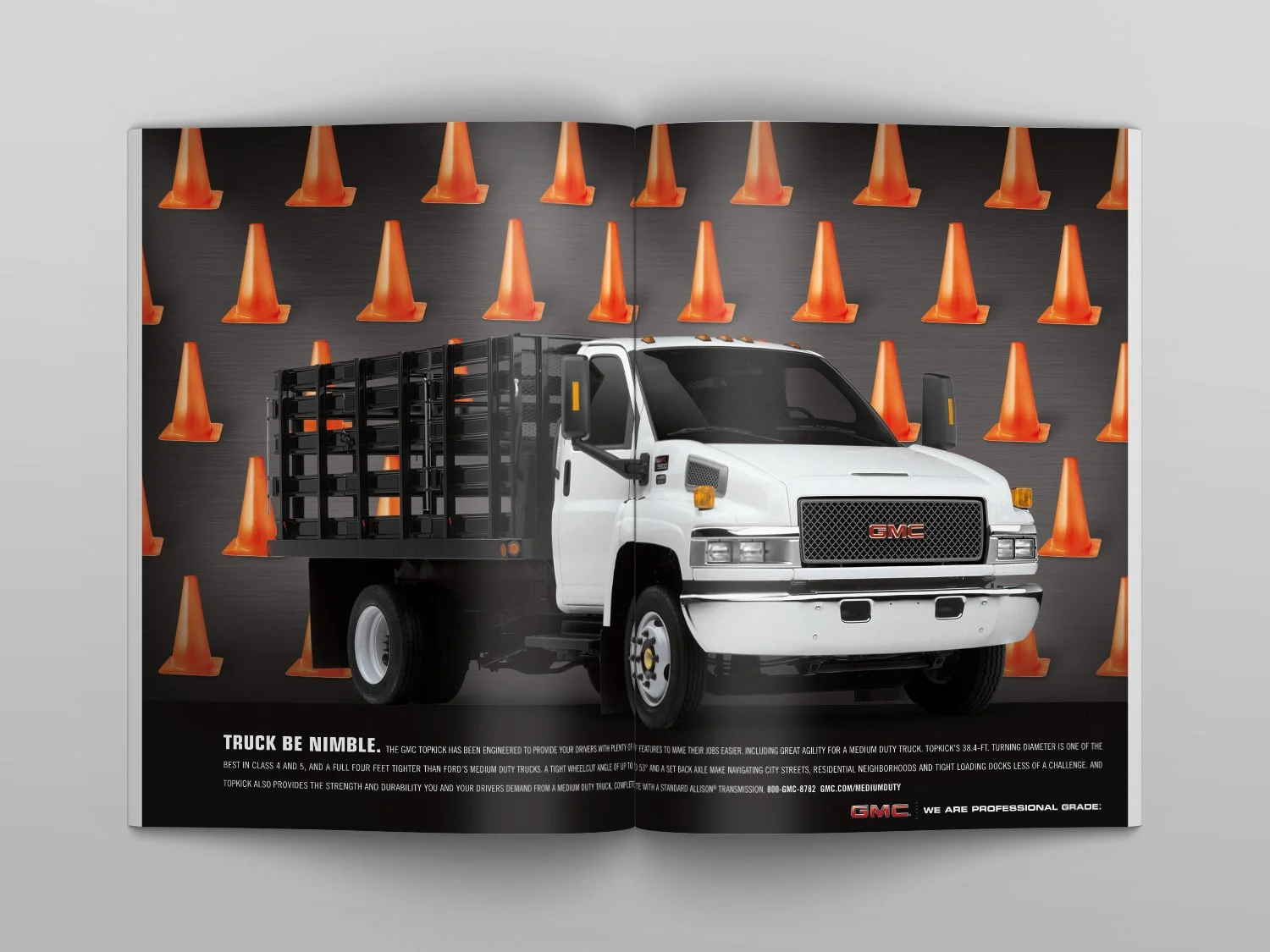 GMC Medium Duty Trucks print ad