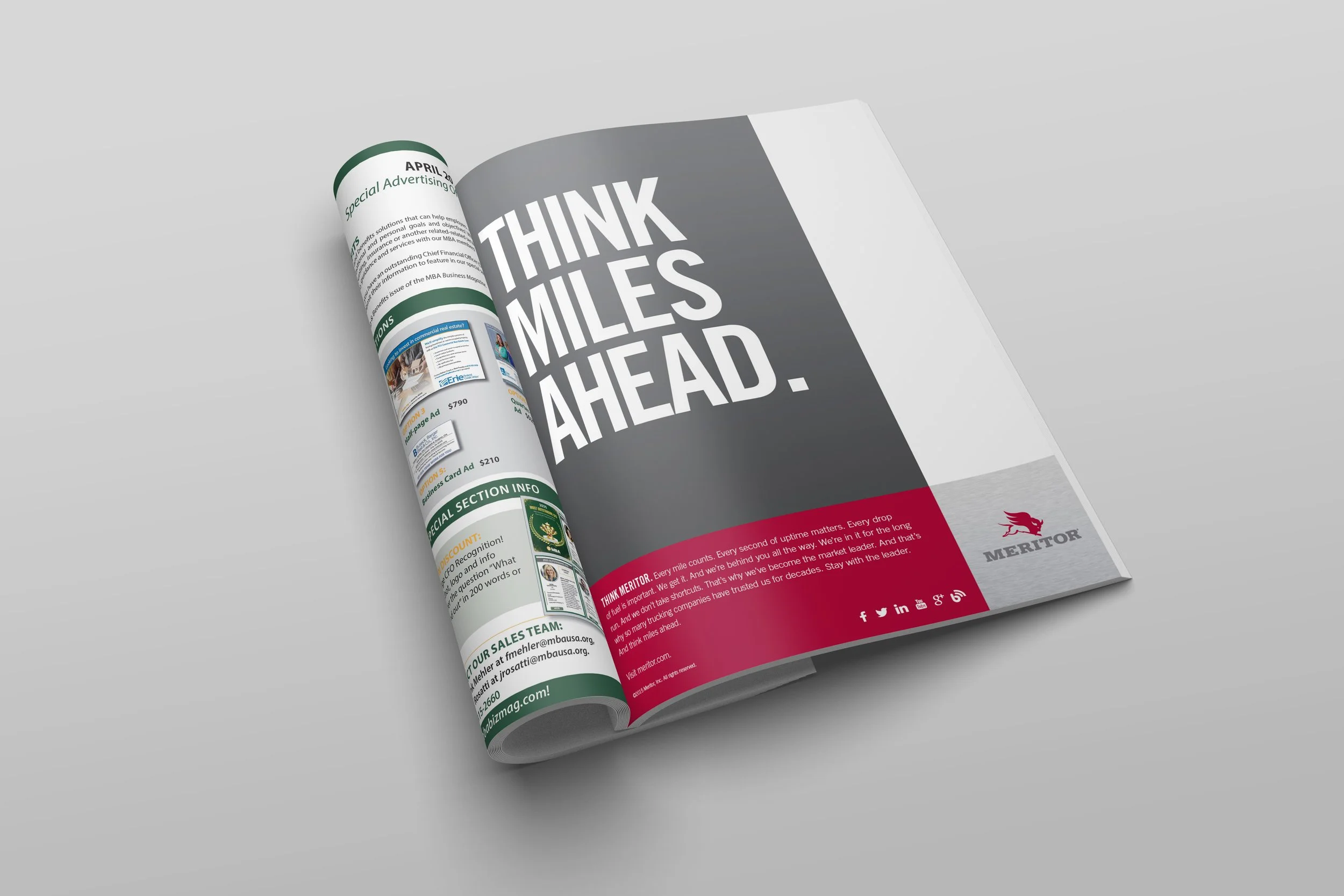Meritor print ad