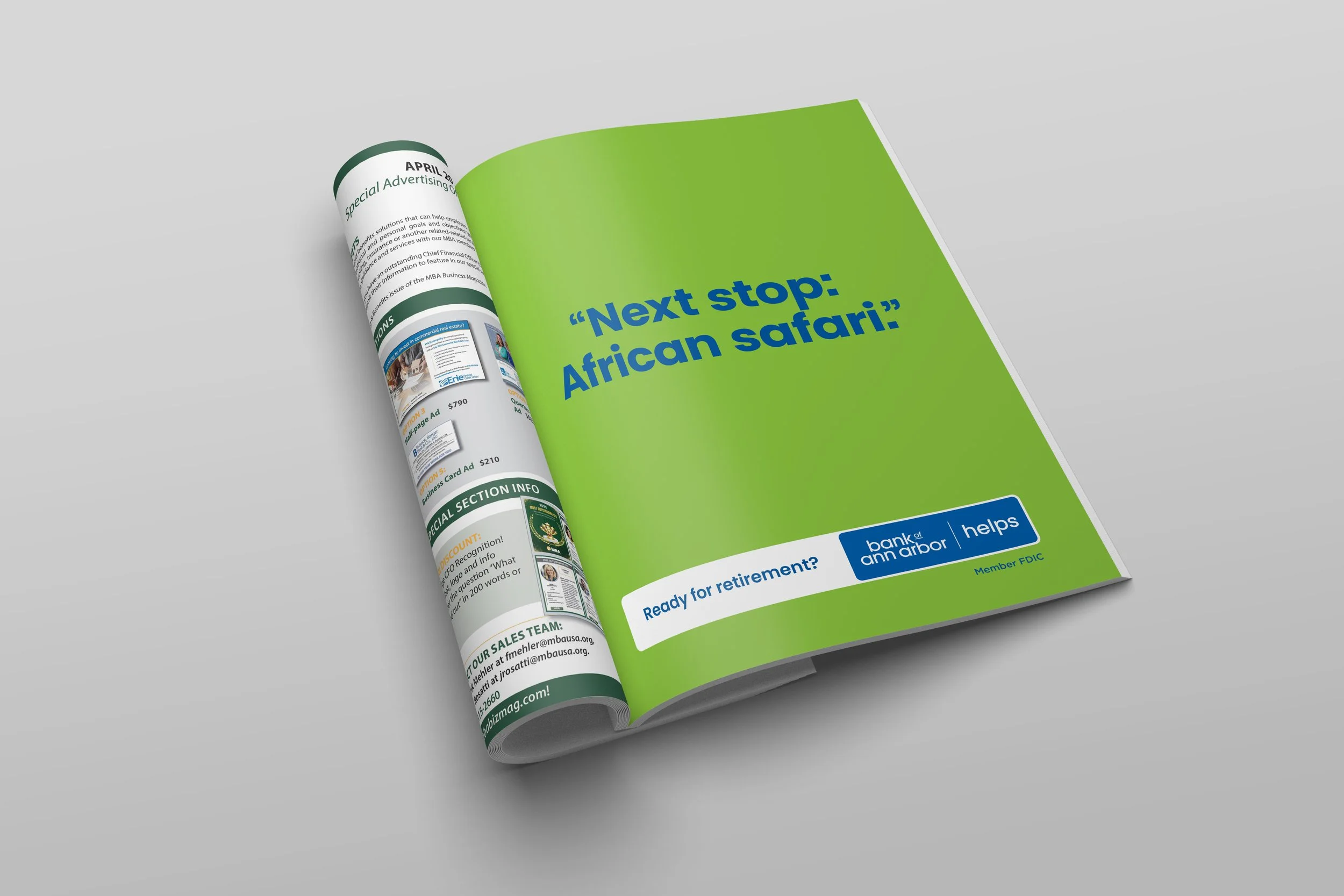 Bank of Ann Arbor print ad