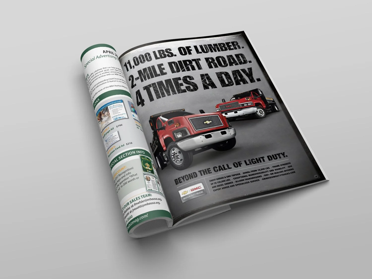 GMC Medium Duty Trucks print ad
