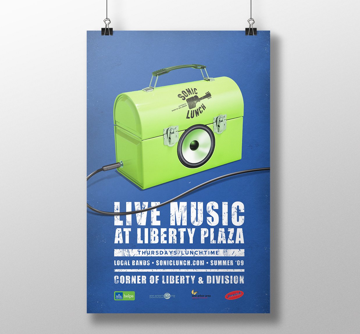 Sonic Lunch 2009 poster design